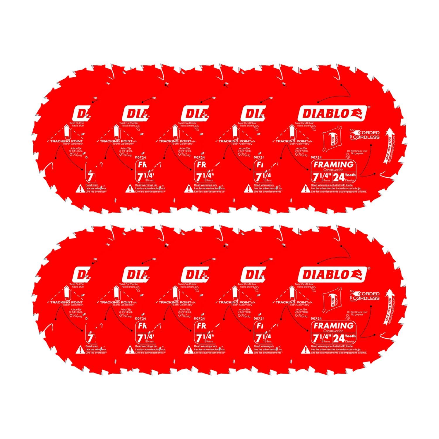 DIABLO Framing Saw Blade - 7-1/4
