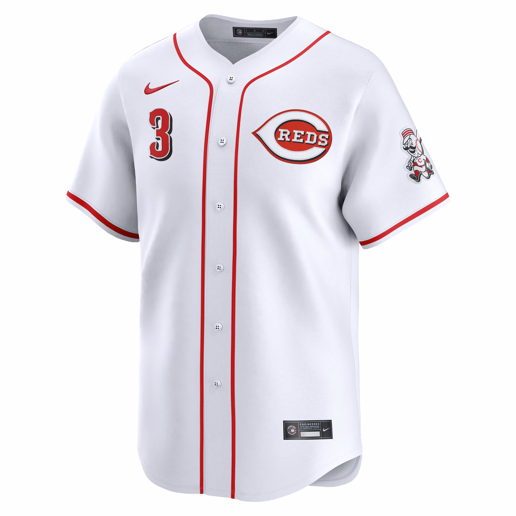 Ke'Bryan Hayes Cincinnati Reds Nike Home Limited Player Jersey - White