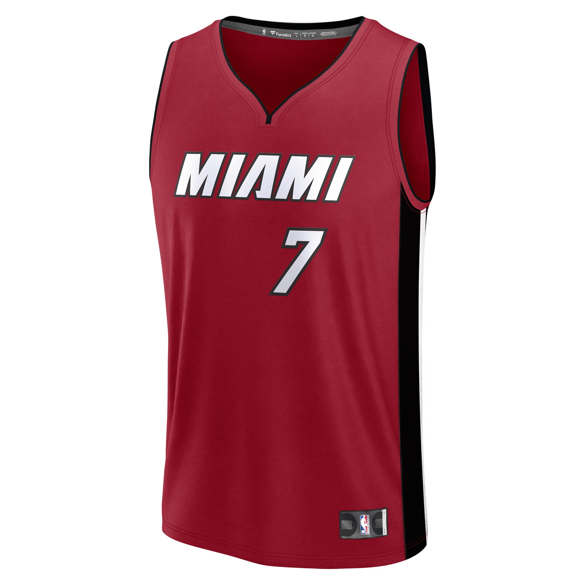 Kel'el Ware Miami Heat Fanatics Youth Fast Break Player Jersey - Statement Edition - Red