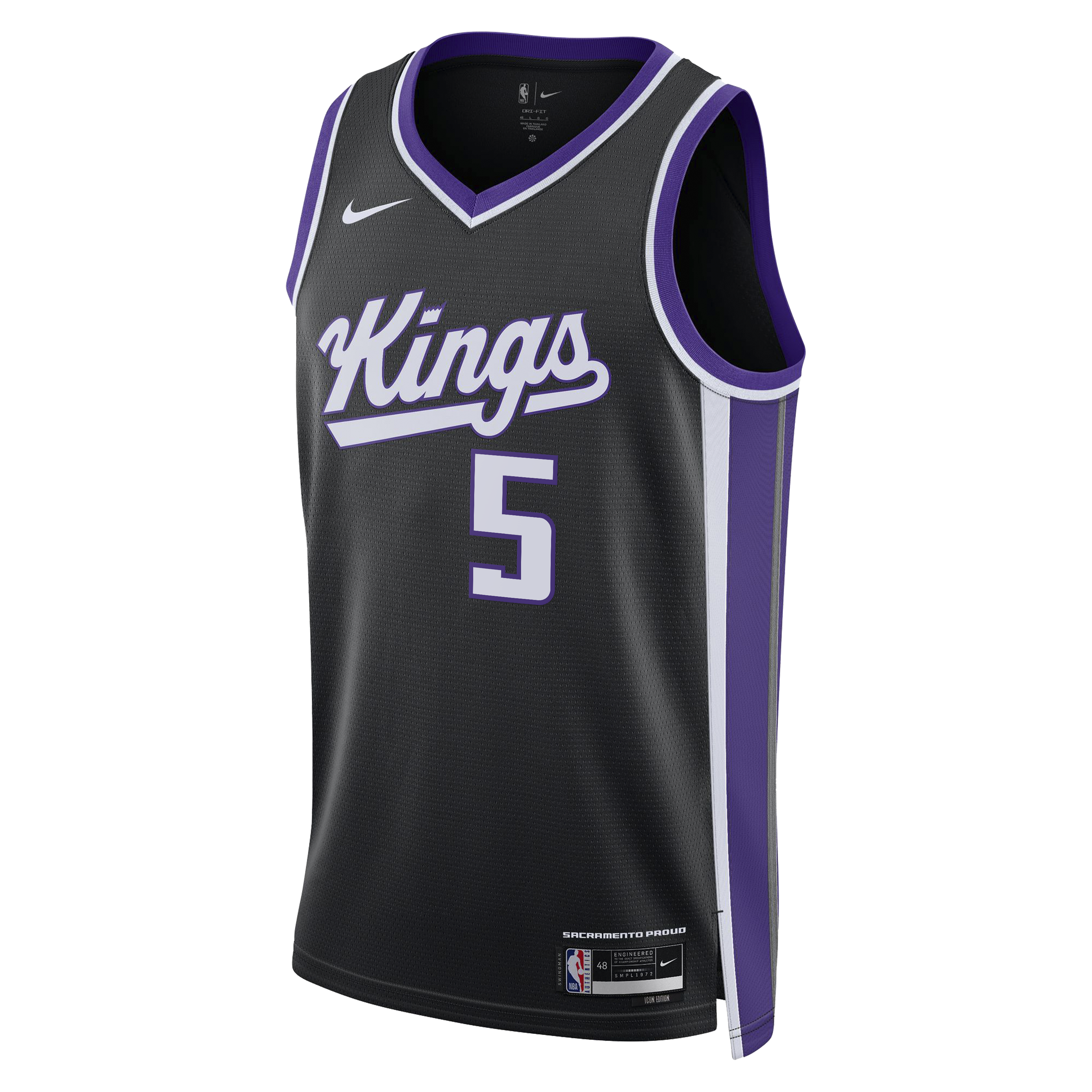 Darius Acuff Jr. Sacramento Kings Nike Unisex Swingman Jersey - Icon Edition - Black