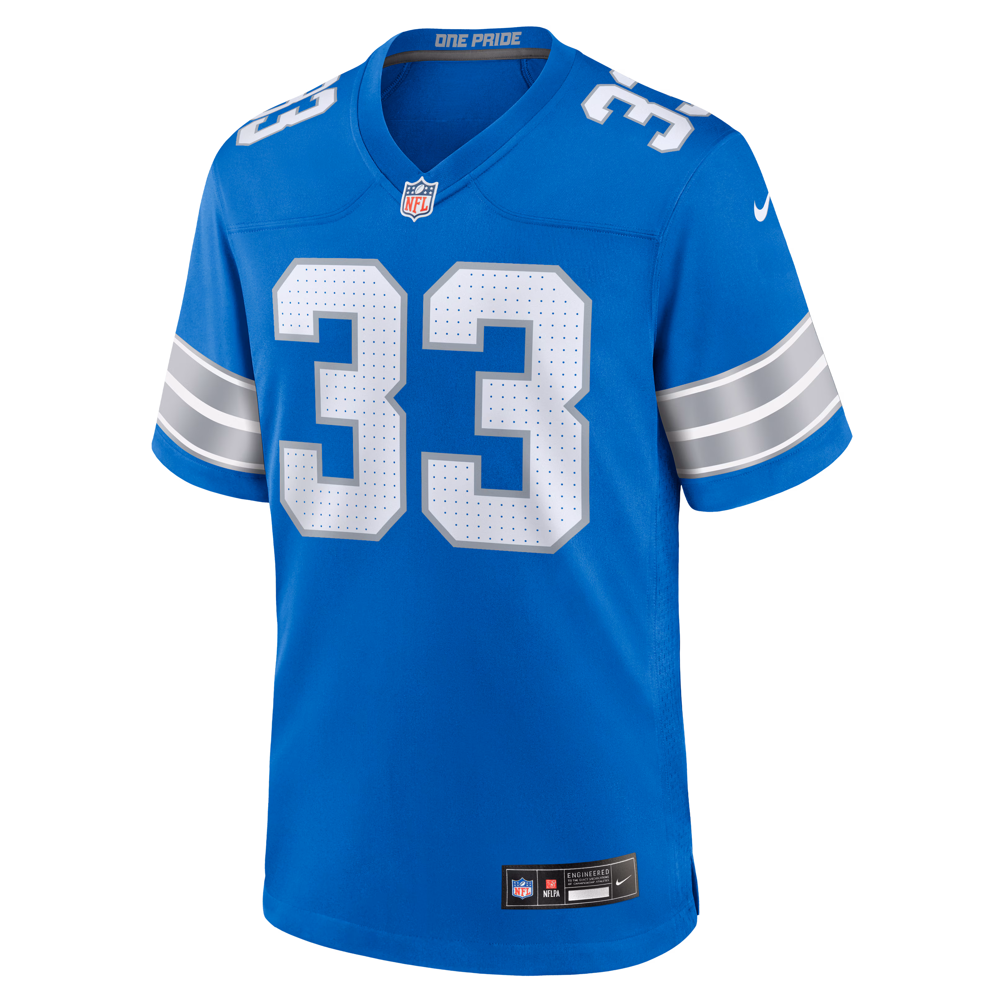 Sione Vaki Detroit Lions Nike Team Game Jersey -  Blue
