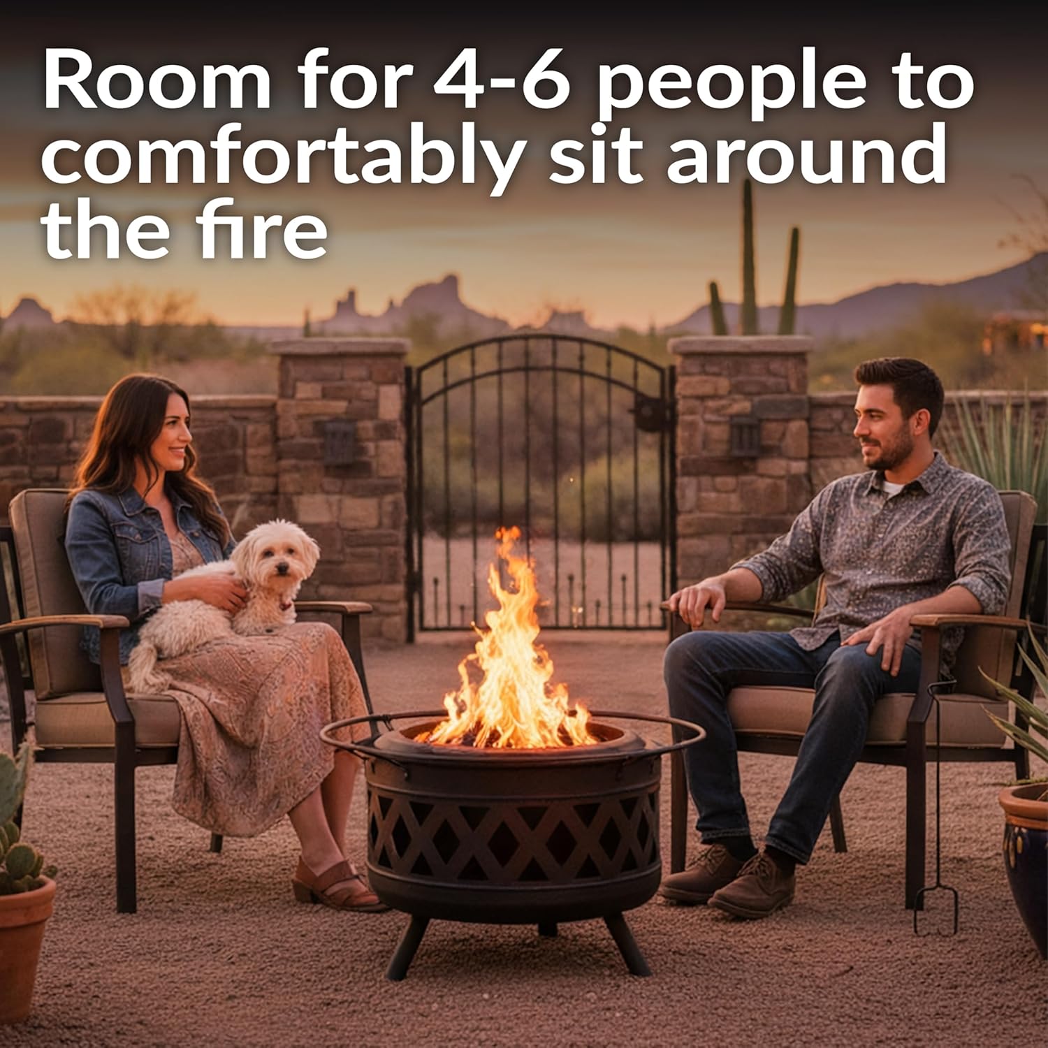 Sunnydaze 30-Inch Crossweave Smokeless Wood-Burning Fire Pit with Cover and Poker - Steel Outdoor Smokeless Fire Pit for the Backyard