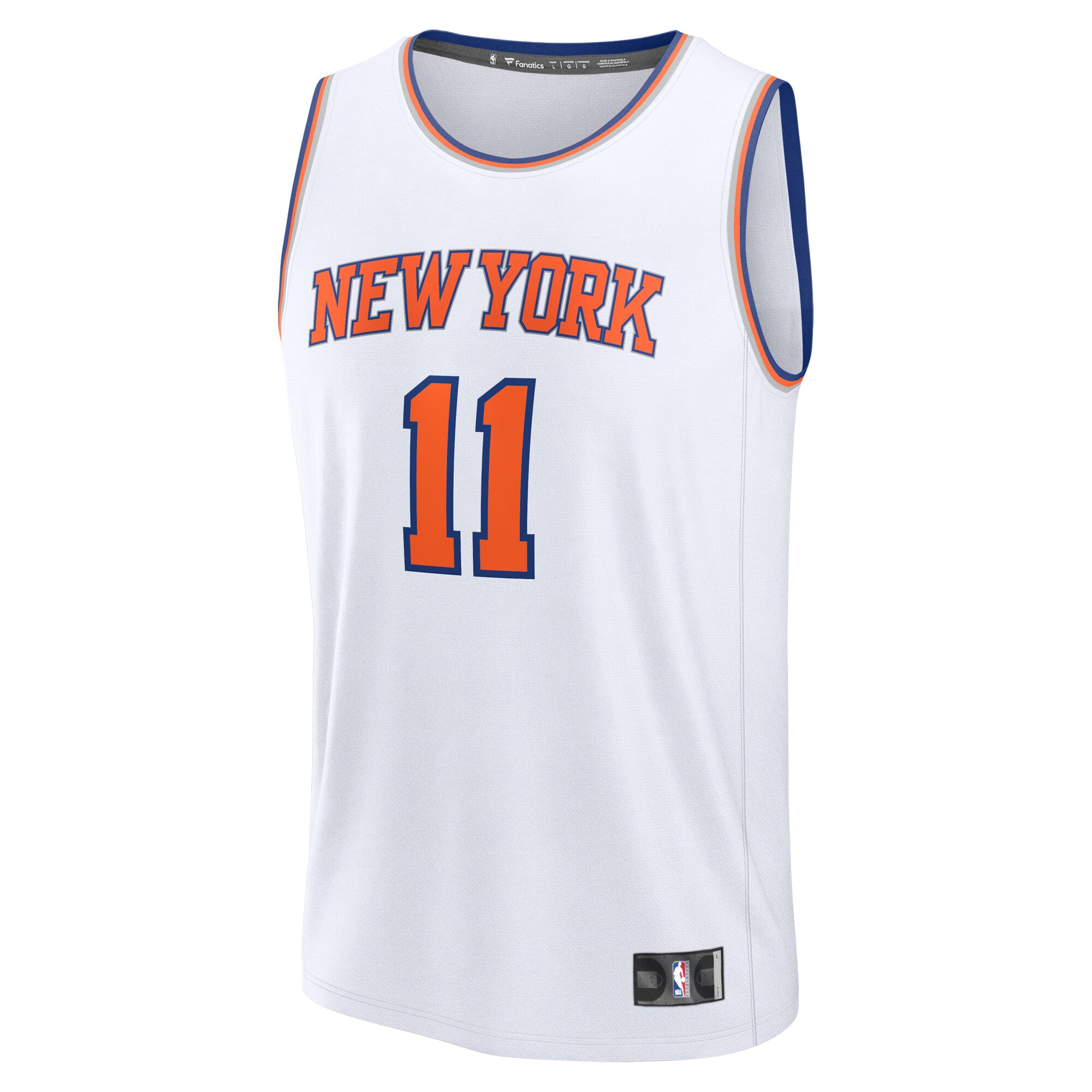 Jalen Brunson New York Knicks Fanatics Fast Break Replica Player Jersey - Association Edition - White
