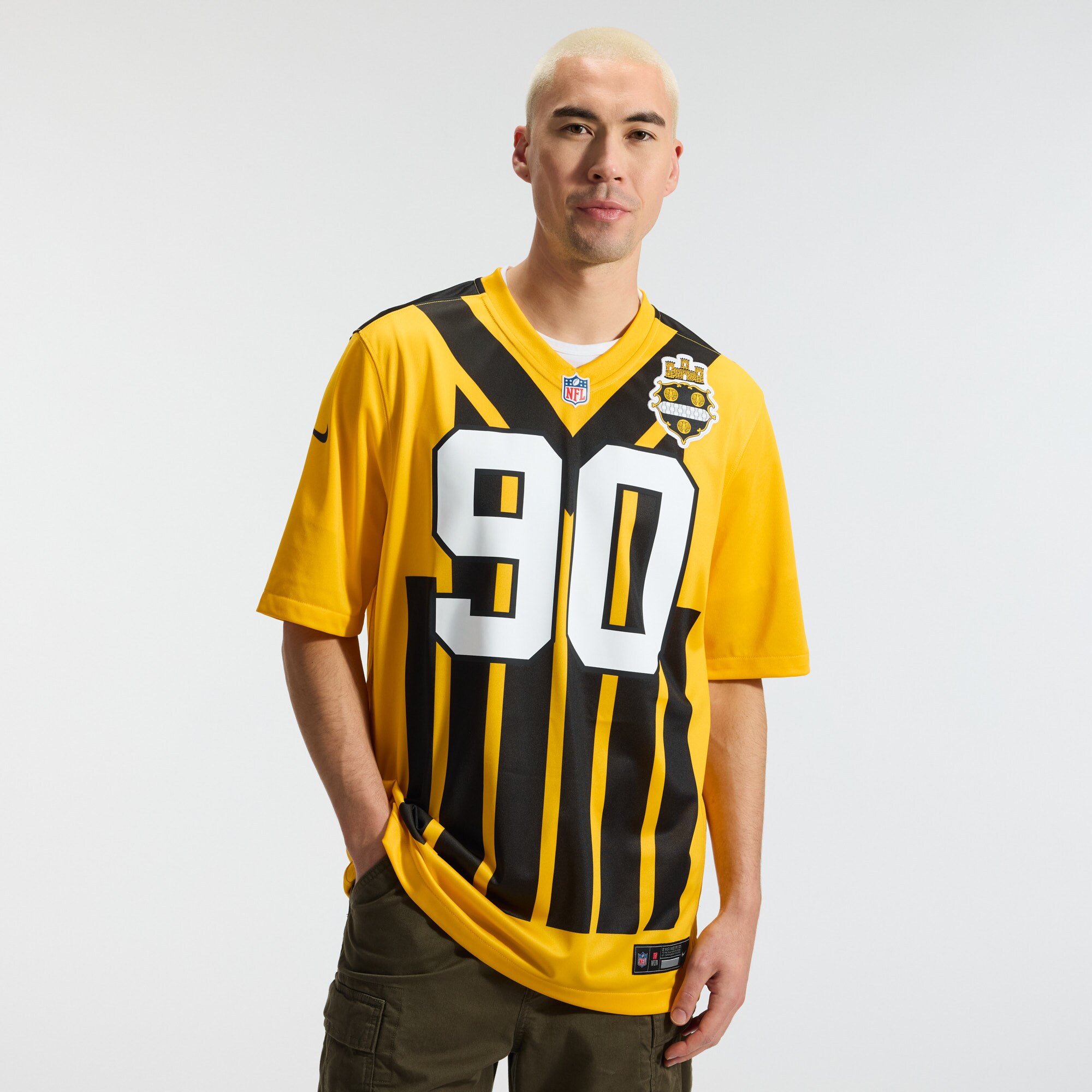 T.J. Watt Pittsburgh Steelers Nike Alternate 1933 Throwback Game Jersey - Gold