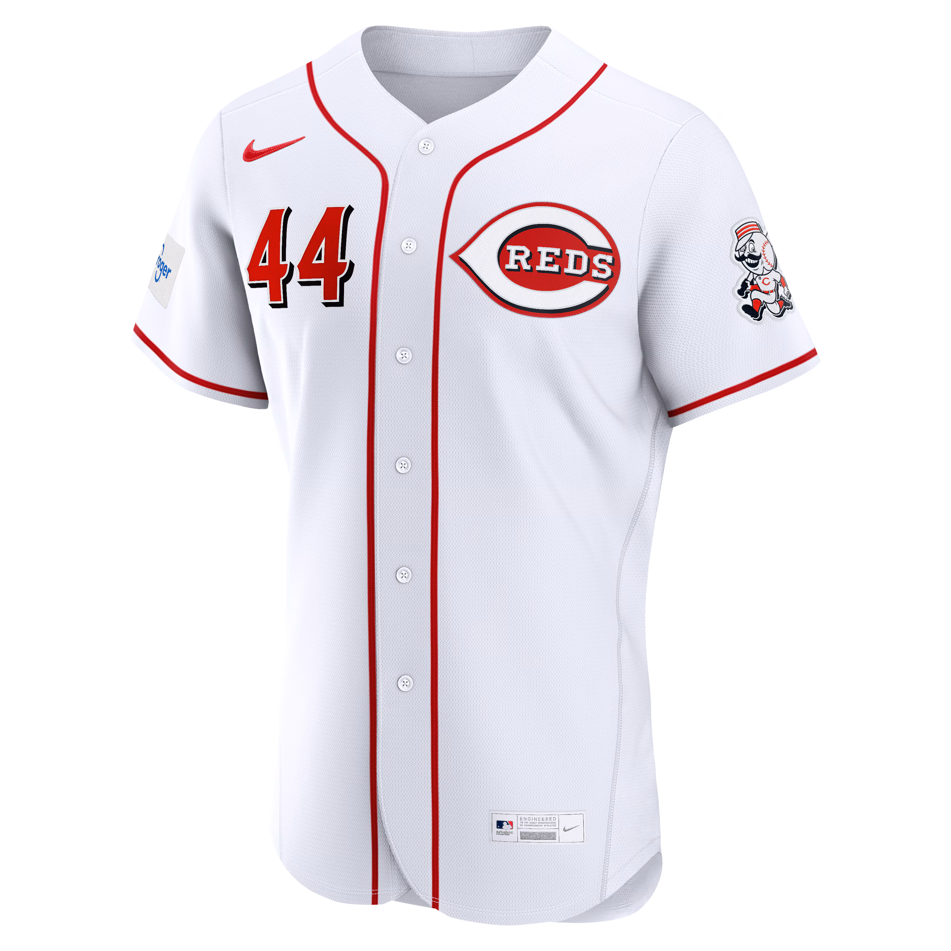 Elly De La Cruz Cincinnati Reds Nike Home Authentic Sponsor Patch Jersey - White