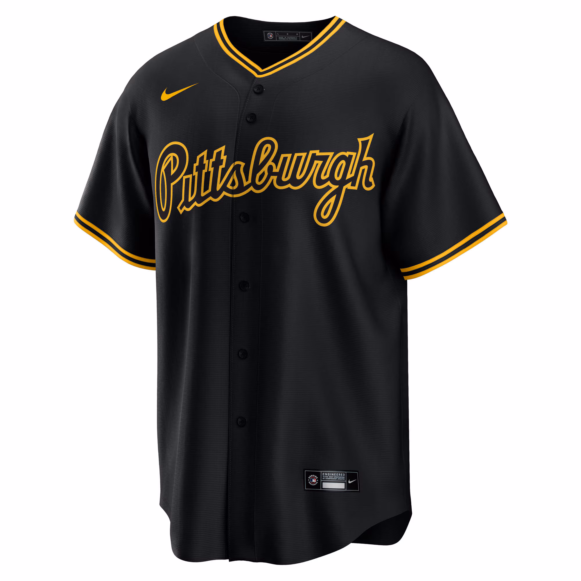 Konnor Griffin Pittsburgh Pirates Nike Alternate Replica Jersey - Black