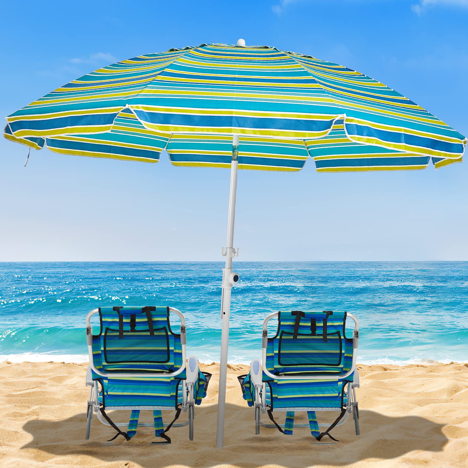 CANPSKY Portable Camping Beach Chairs - 2 Pack, Lightweight
