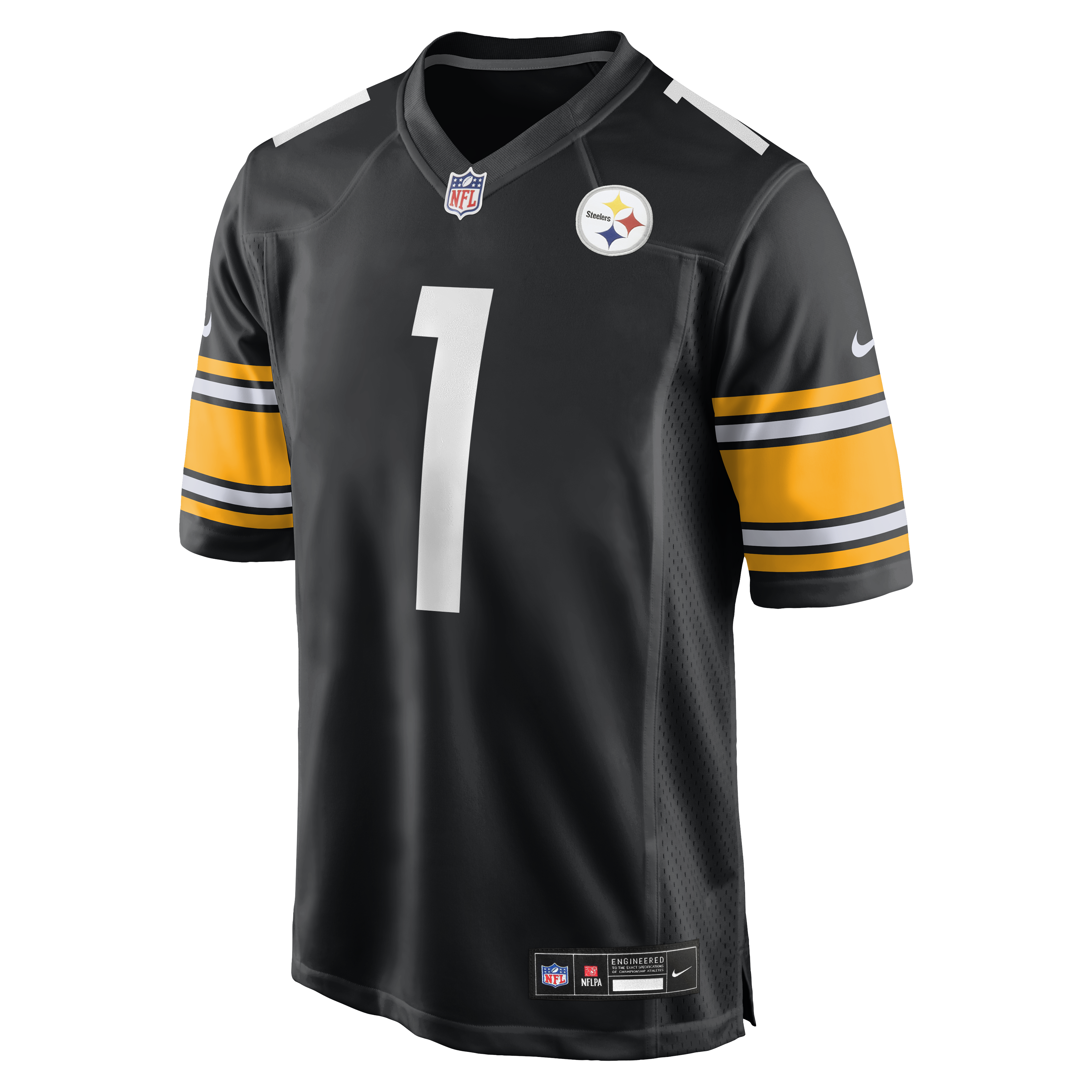 Number 1 Dad Pittsburgh Steelers Nike Game Jersey - Black