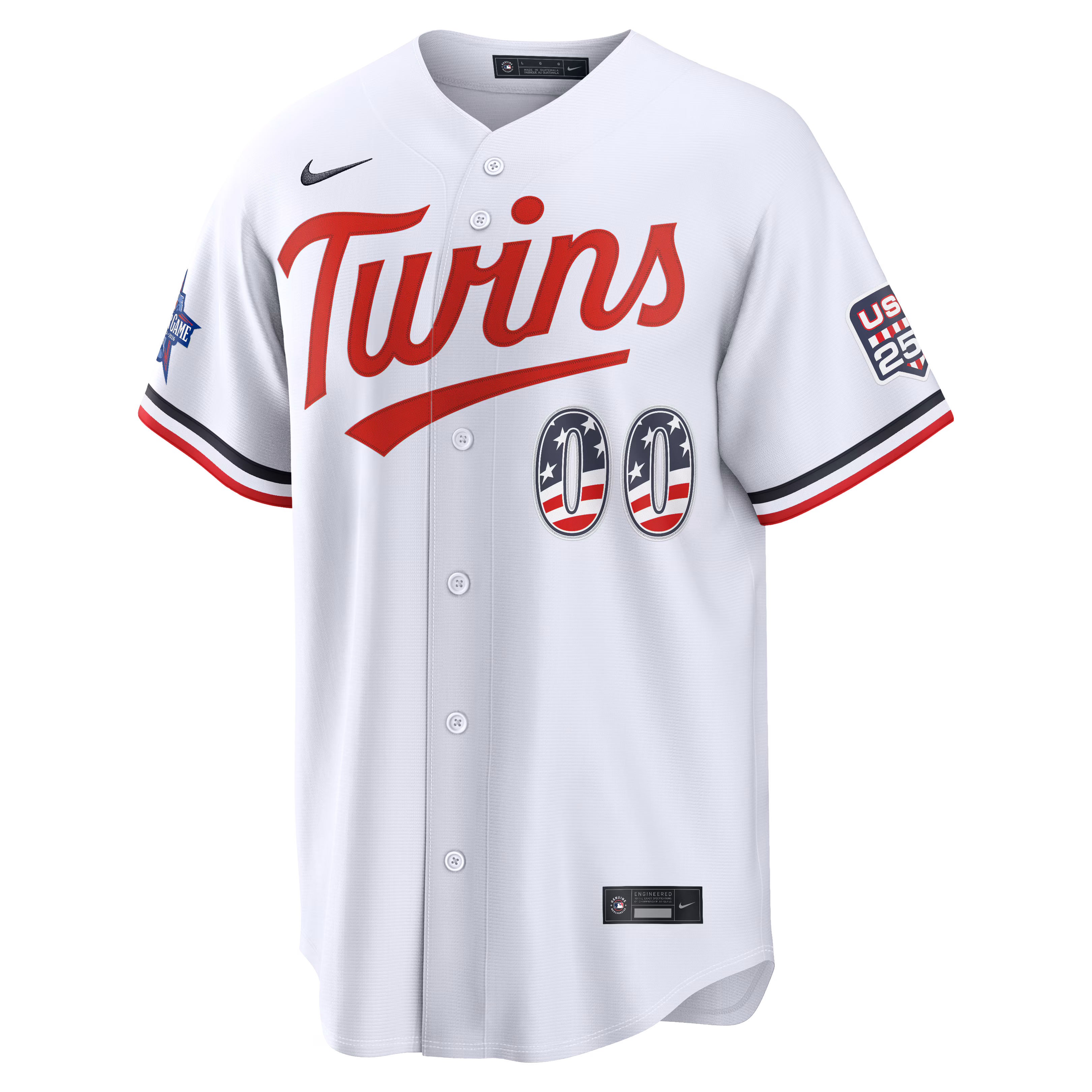 2026 All-Star Edition Stars & Stripes Minnesota Twins  Nike White Stadium Pick-A-Player Jersey