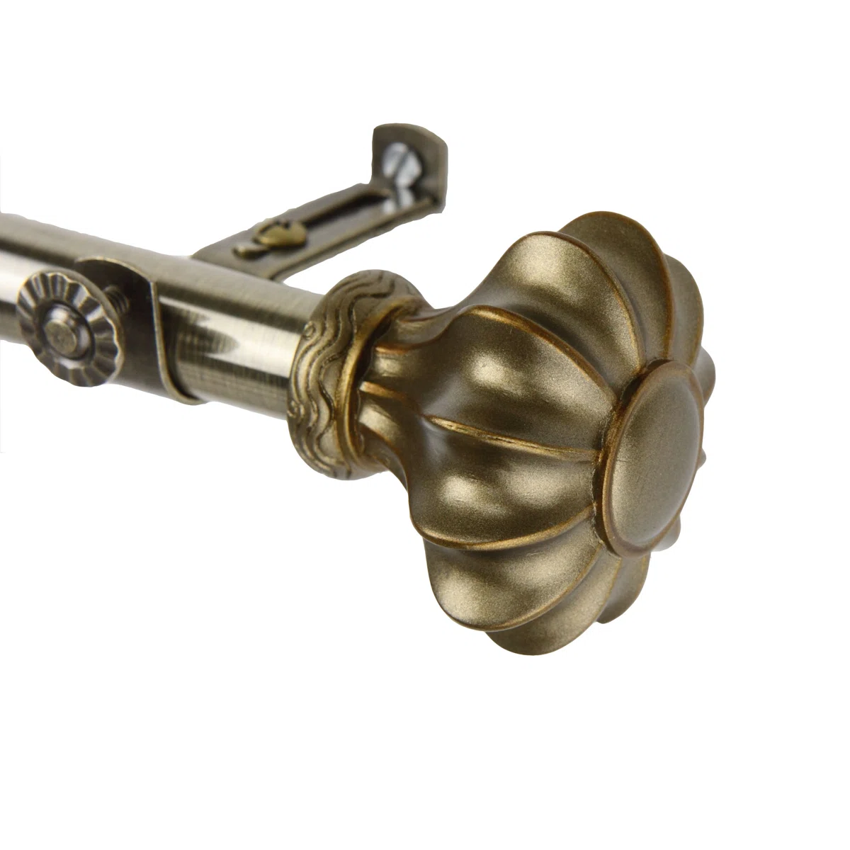 Darcey Adjustable Single Curtain Rod