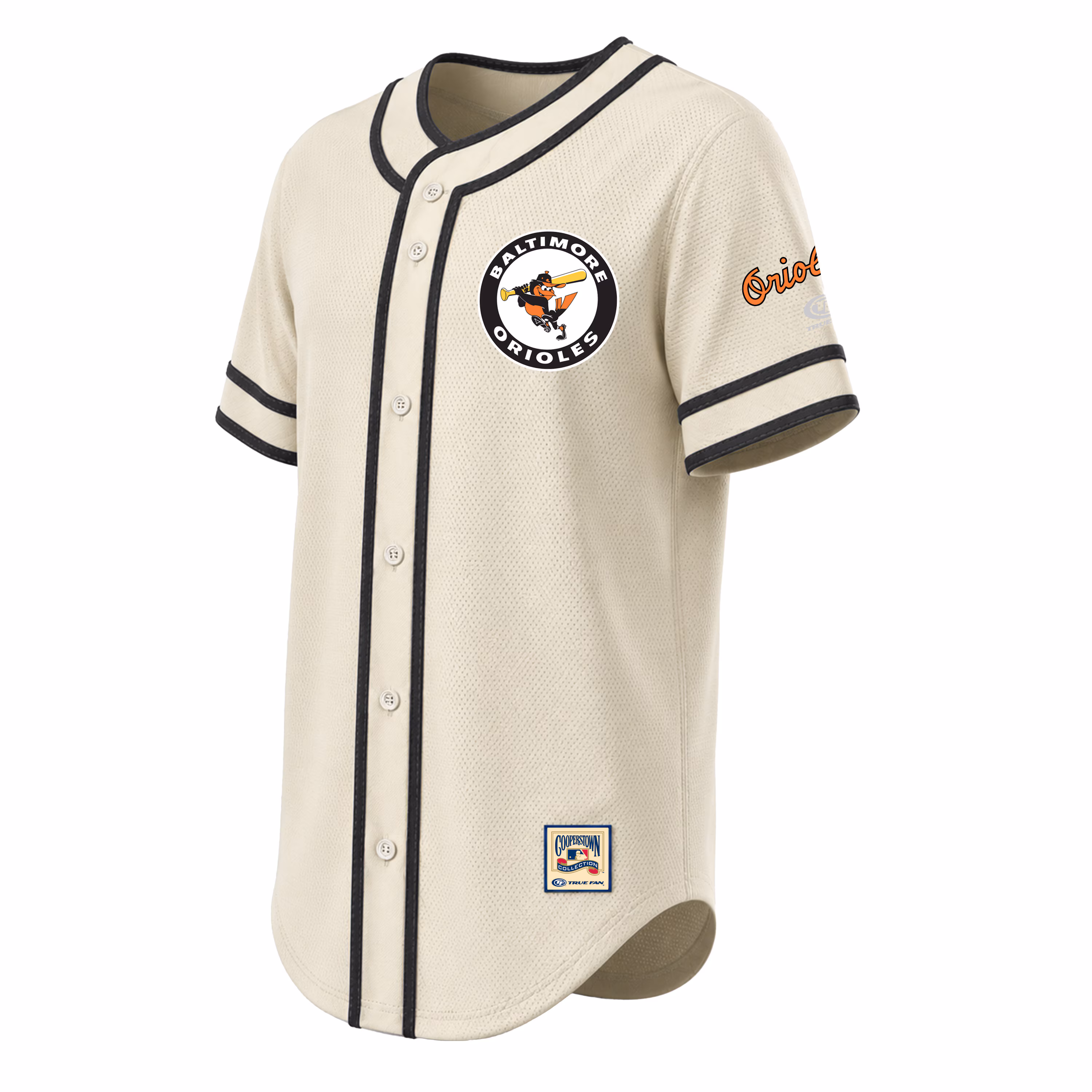 Baltimore Orioles Stitches Throwback Fashion Jersey - Natural