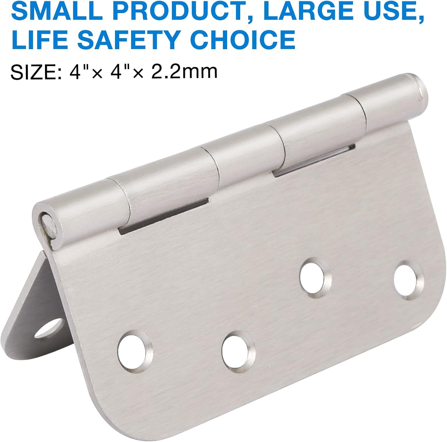 3 Pack 4 Inch Door Hinges Brushed Nickel Interior/Exterior Door Hinges Satin Nickel 4