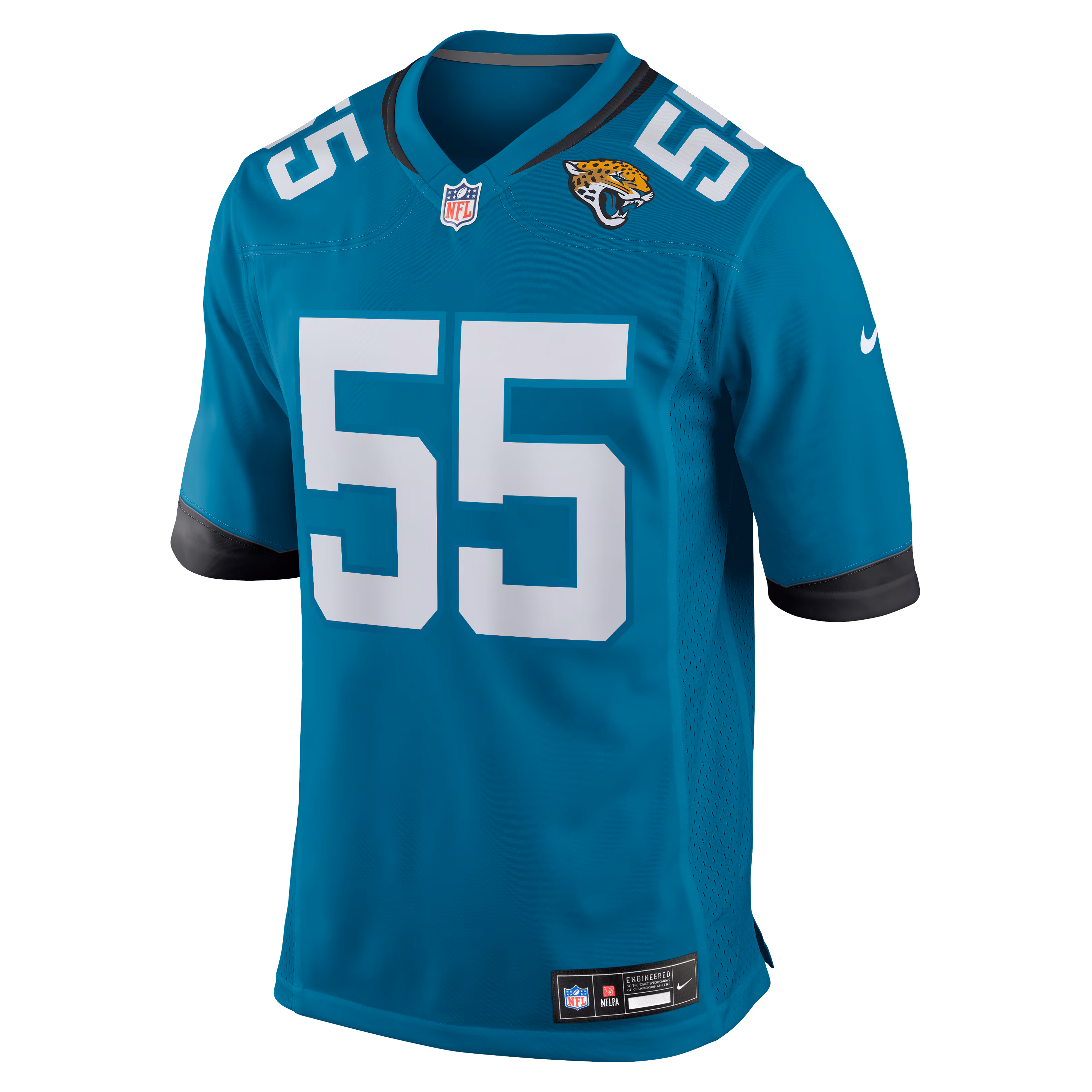 Chuma Edoga Jacksonville Jaguars Nike Team Game Jersey -  Teal