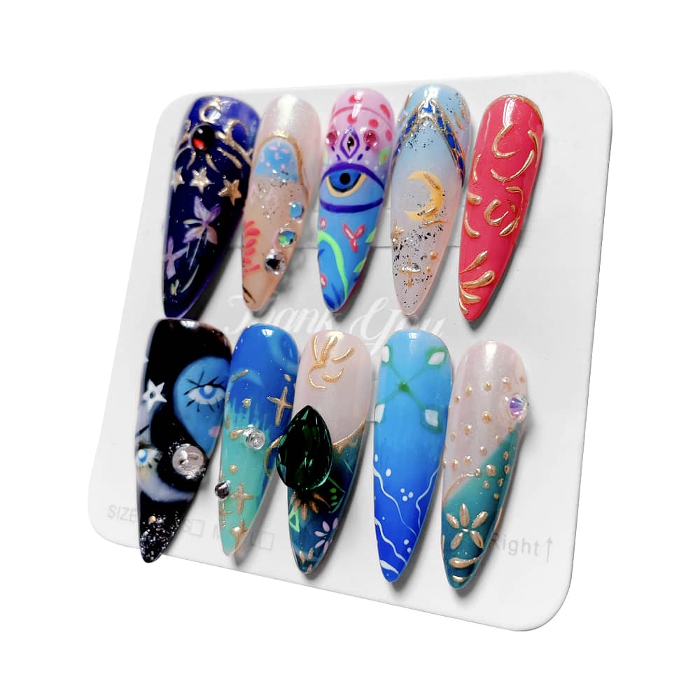 Lunar Mystique  Press On NailsLunar Mystique  Press On Nails - SAYEGIRLS