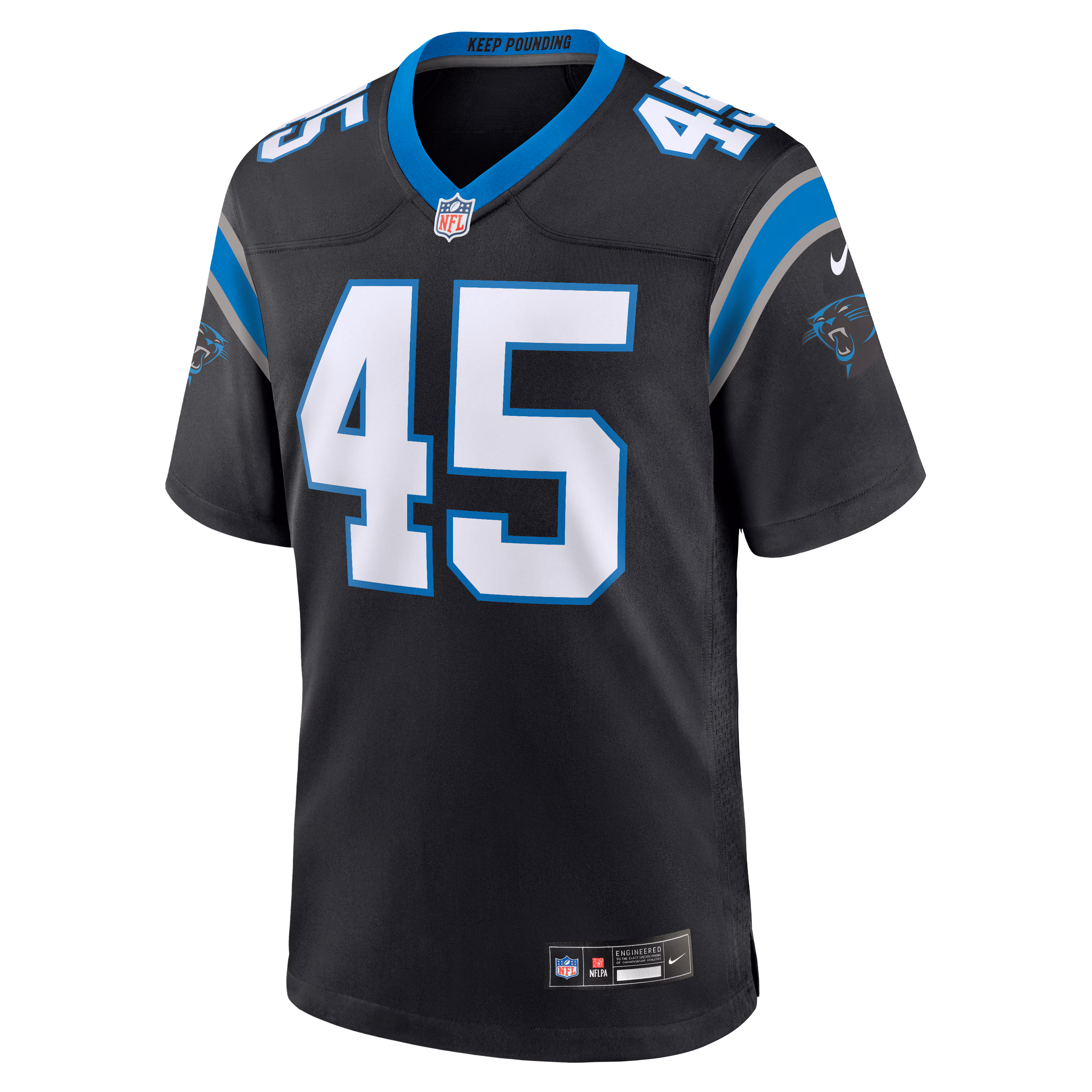 Maema Njongmeta Carolina Panthers Nike Game Jersey - Black