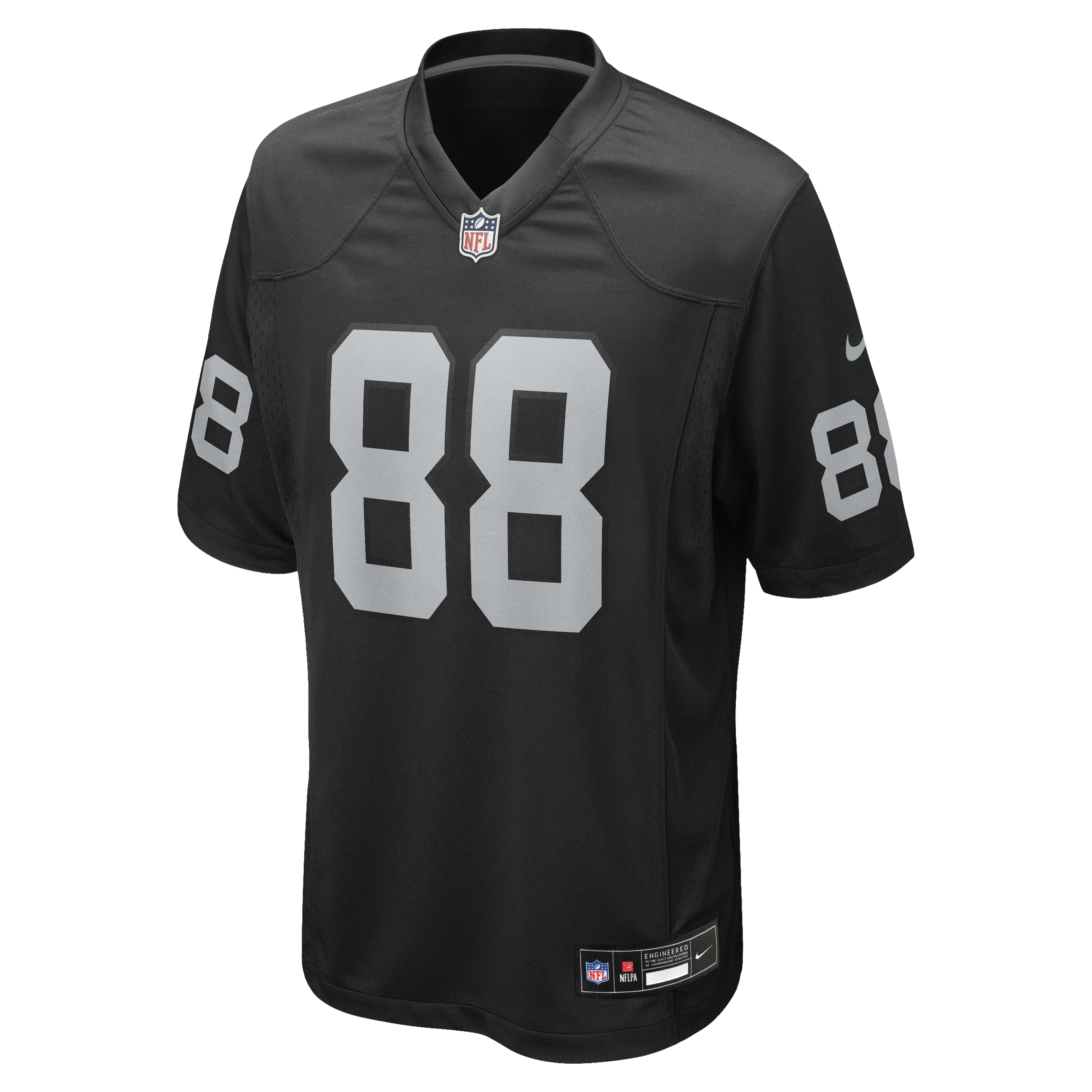 Justin Shorter Las Vegas Raiders Nike Team Game Jersey -  Black