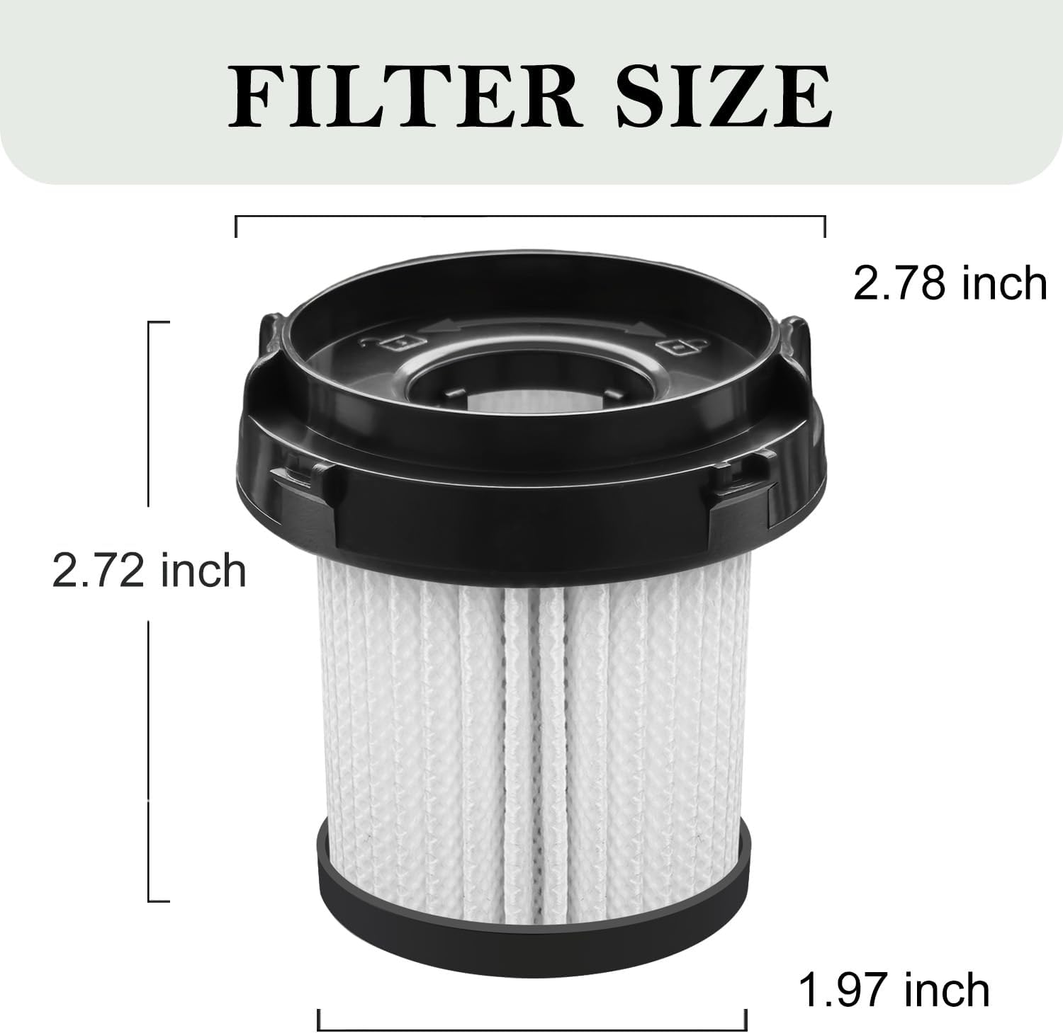 Cordless Vacuum Cleaner HEPA Filter Compatible with SVHT Cordless vacuum Cleaner, 4-Pcs