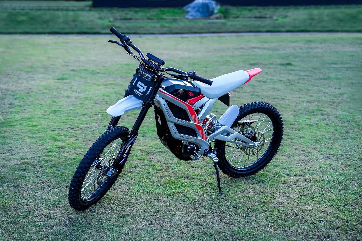 Electric Dirt Bike for Adult, Falcon Pro Platinum, 72V/35AH/10000W(Peak) Motor Ebike, 53MPH Max Speed, 410N.m Max Torque, 3.5h Fast Charging, Off-road 19