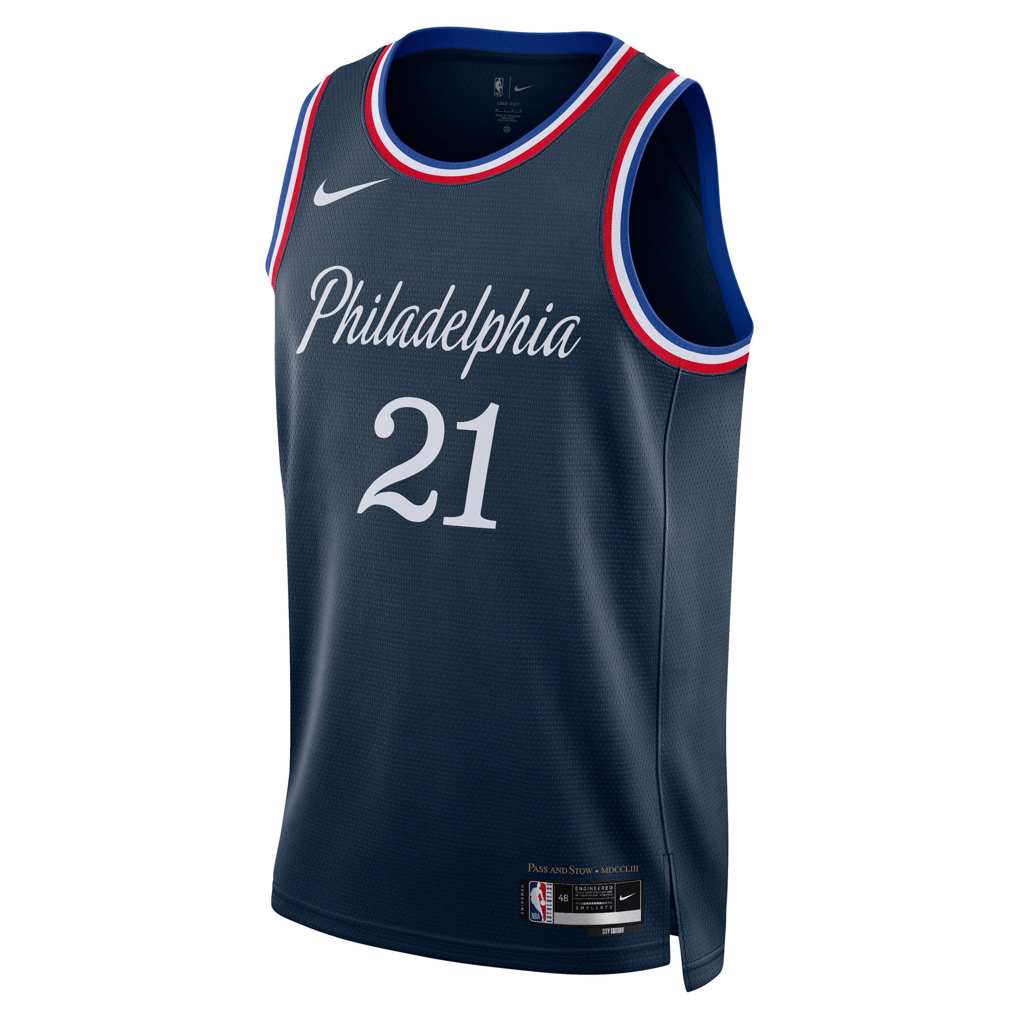 Joel Embiid Philadelphia 76ers Nike Unisex 2025/26 Swingman Jersey - Navy - City Edition