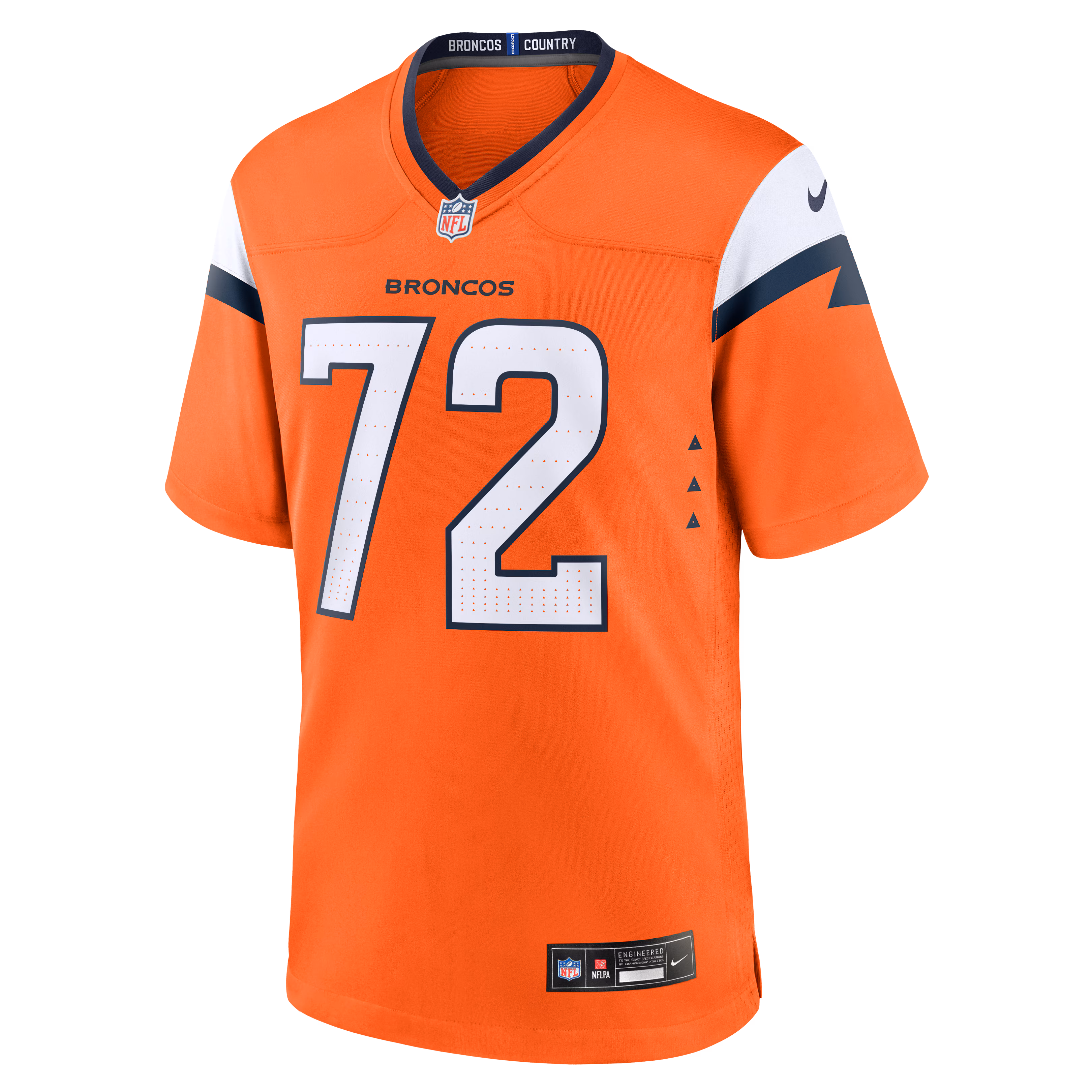 Garett Bolles Denver Broncos Nike Team Game Jersey -  Orange