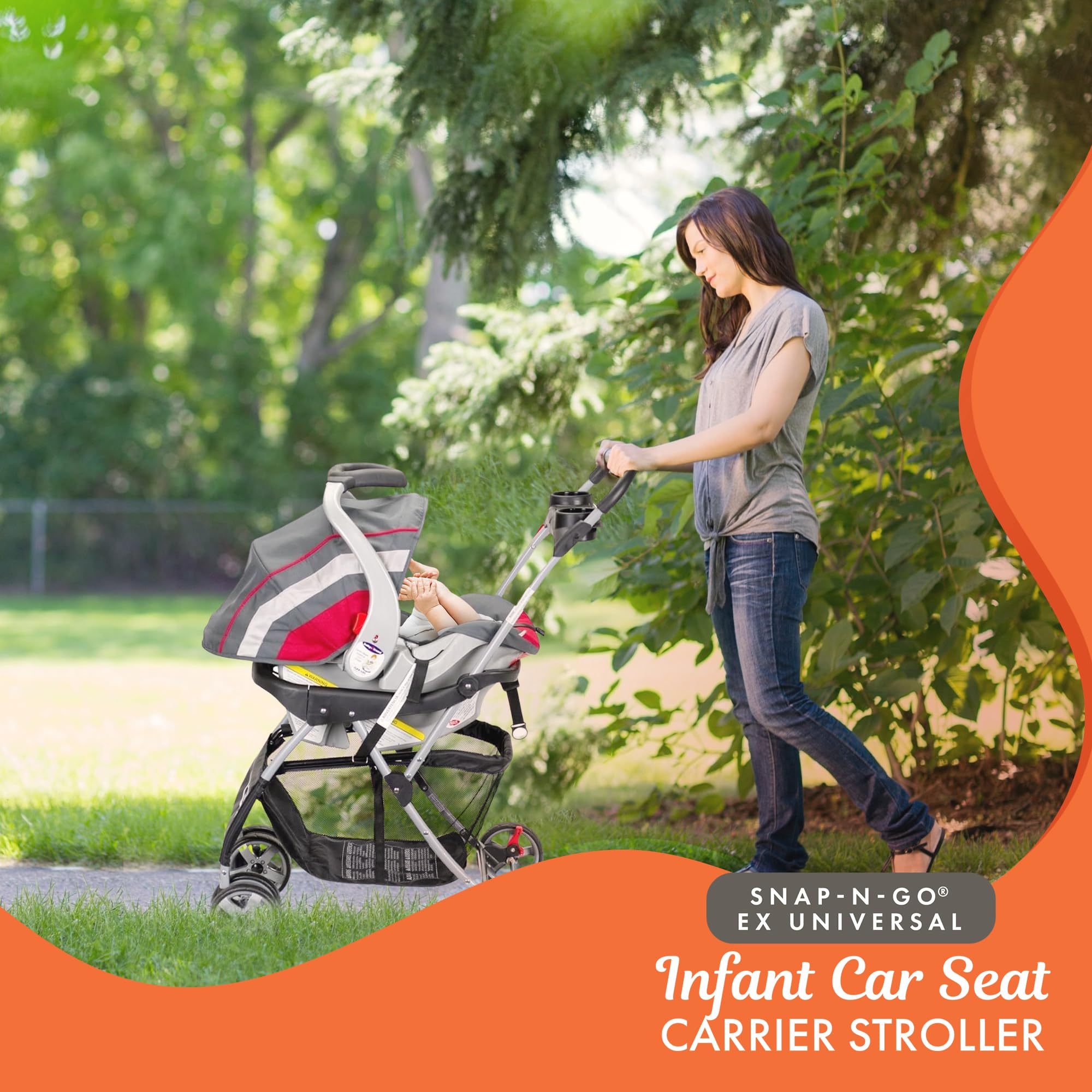 BABY TREND Snap N Go EX Lightweight Universal Infant Car Seat Carrier