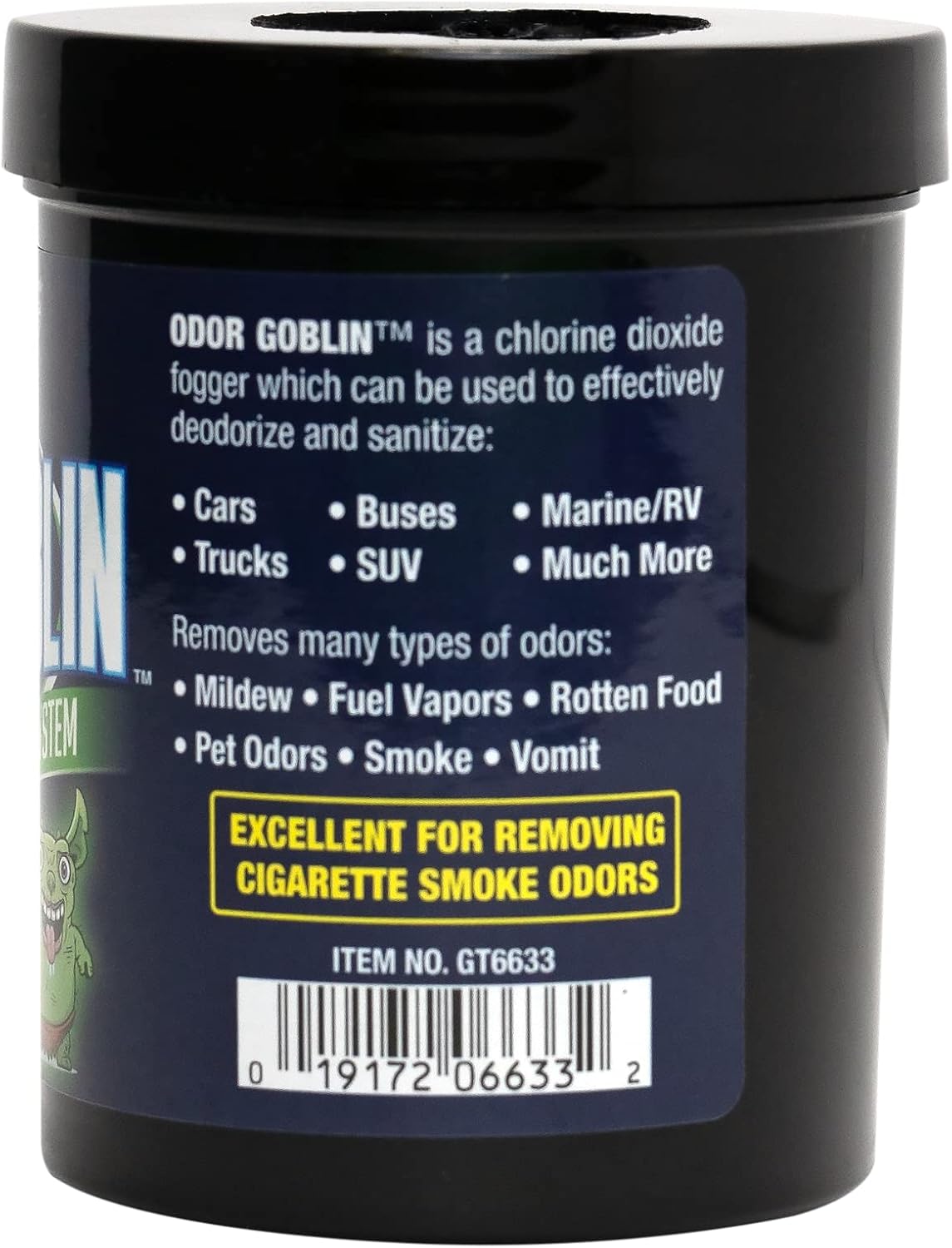 Gliptone Odor Goblin Chlorine Dioxide Fogger Odor Elimination System for Cars, Buses, Marine/RV, Trucks, SUV