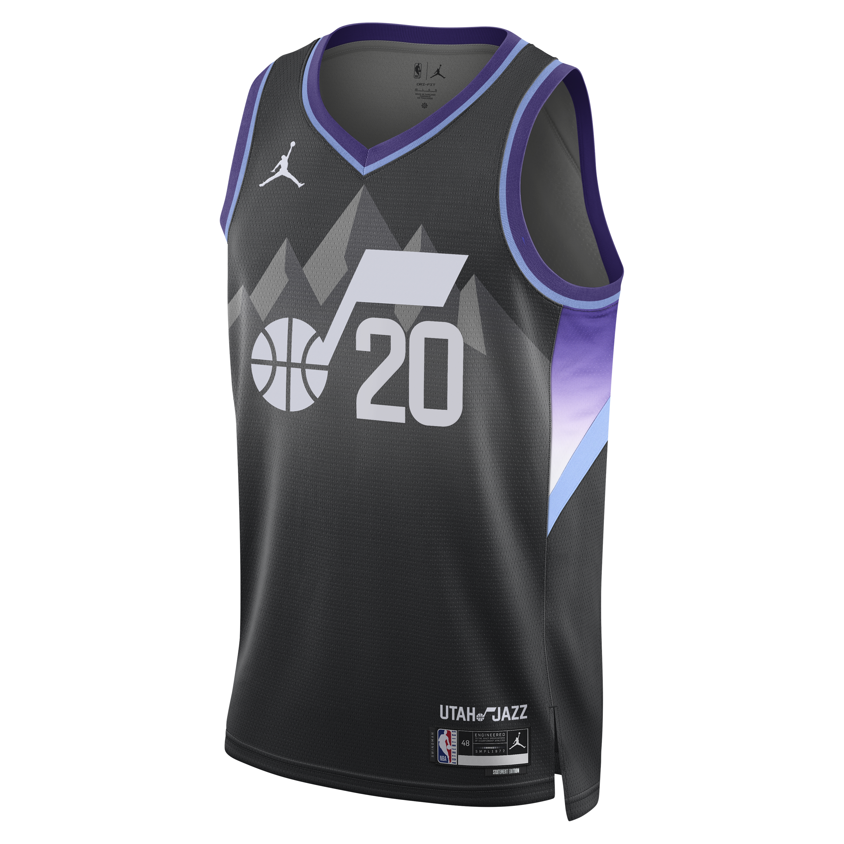 Jaren Jackson Jr. Utah Jazz Jordan Brand Unisex Swingman Jersey - Statement Edition - Black