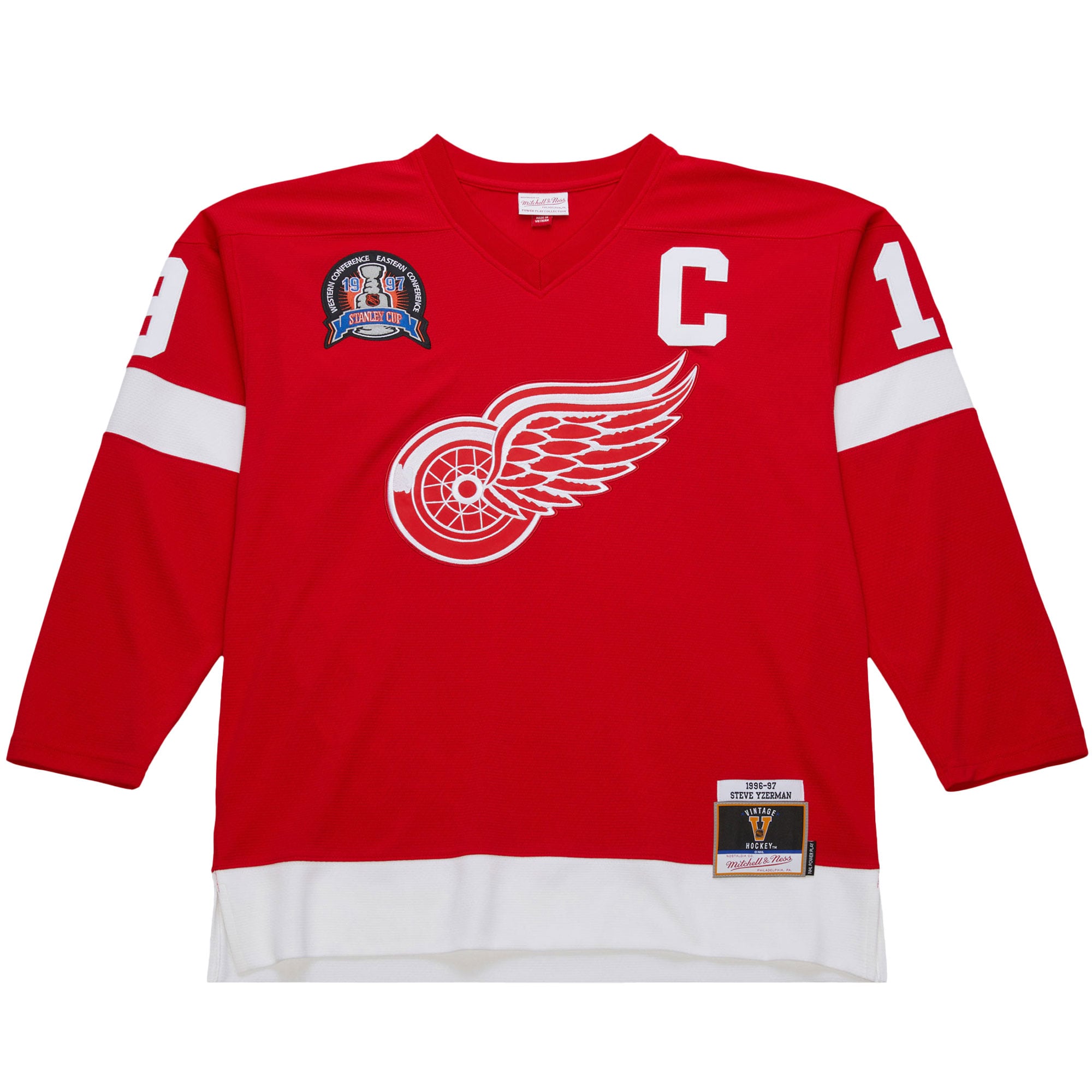 Steve Yzerman Detroit Red Wings 1996-97 Power Play Jersey - Scarlet
