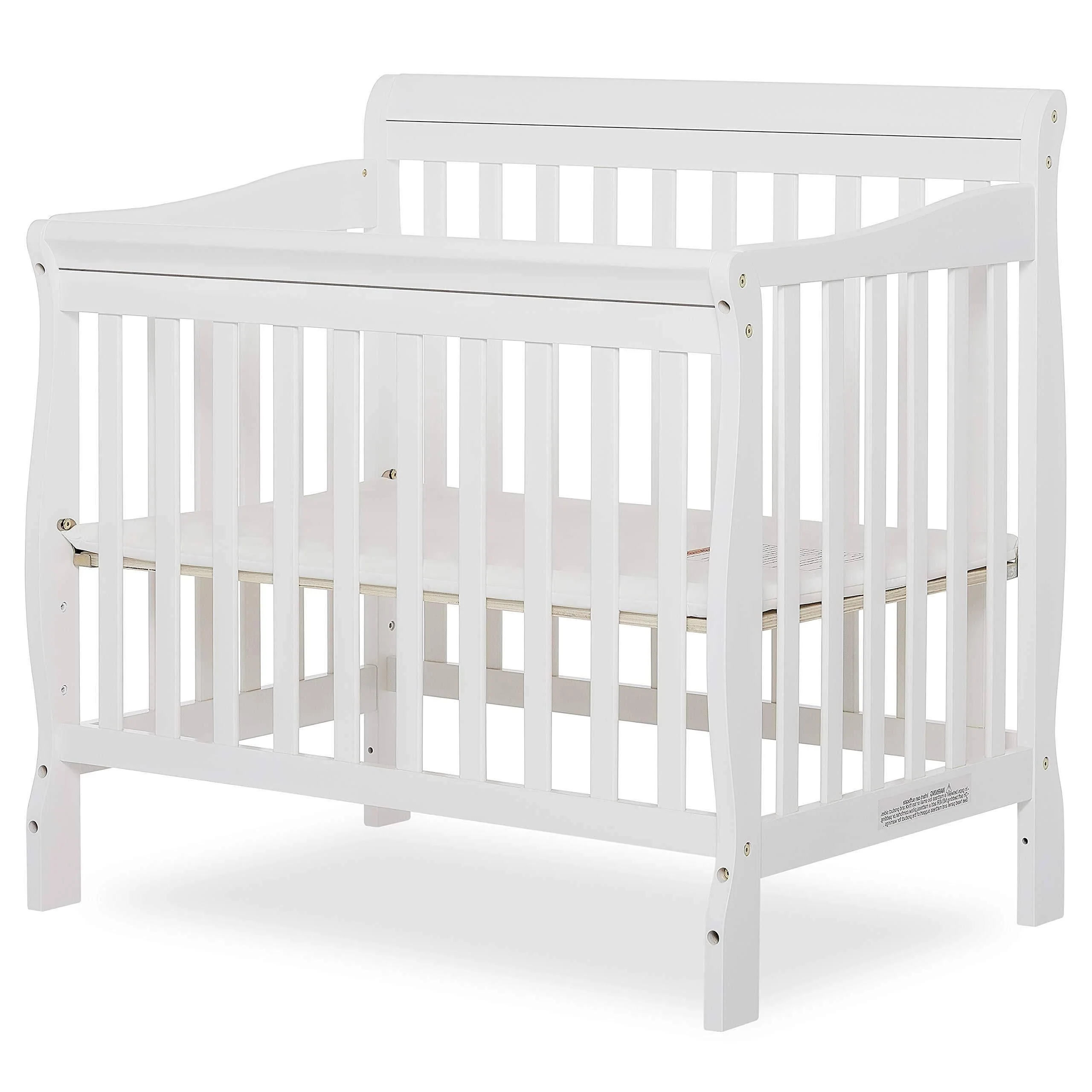 4 in 1 Aden Convertible Mini Crib White