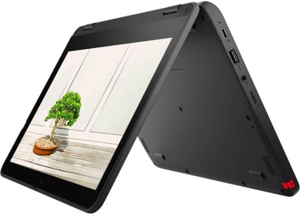 Lenovo 2024 Convertible 2-in-1 Lightweight Chromebook, 11” HD IPS Touchscreen, Intel Processor Up to 2.60GHz, 4GB Ram, 32GB SSD, Super-Fast WiFi, Chrome OS, Dale Black (Renewed)