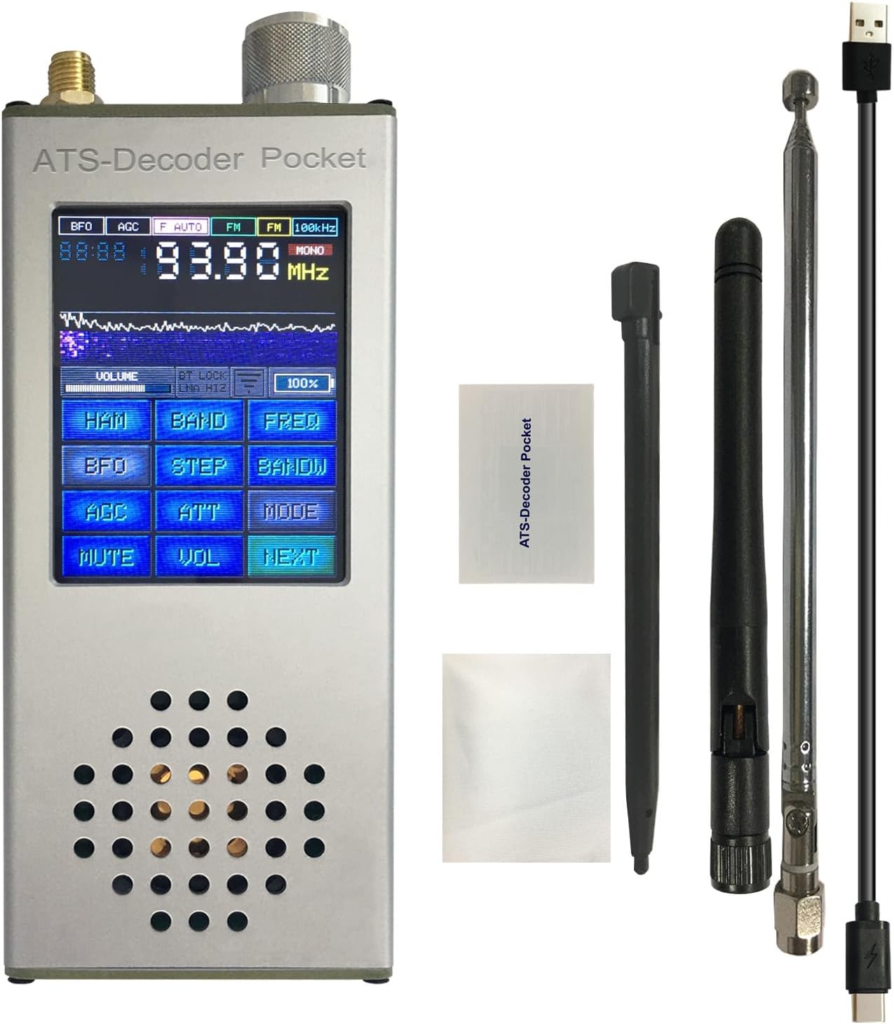 ATS-Decoder Pocket SI4732 Full Band Radio Receiver Portable DSP ATS120 2.4