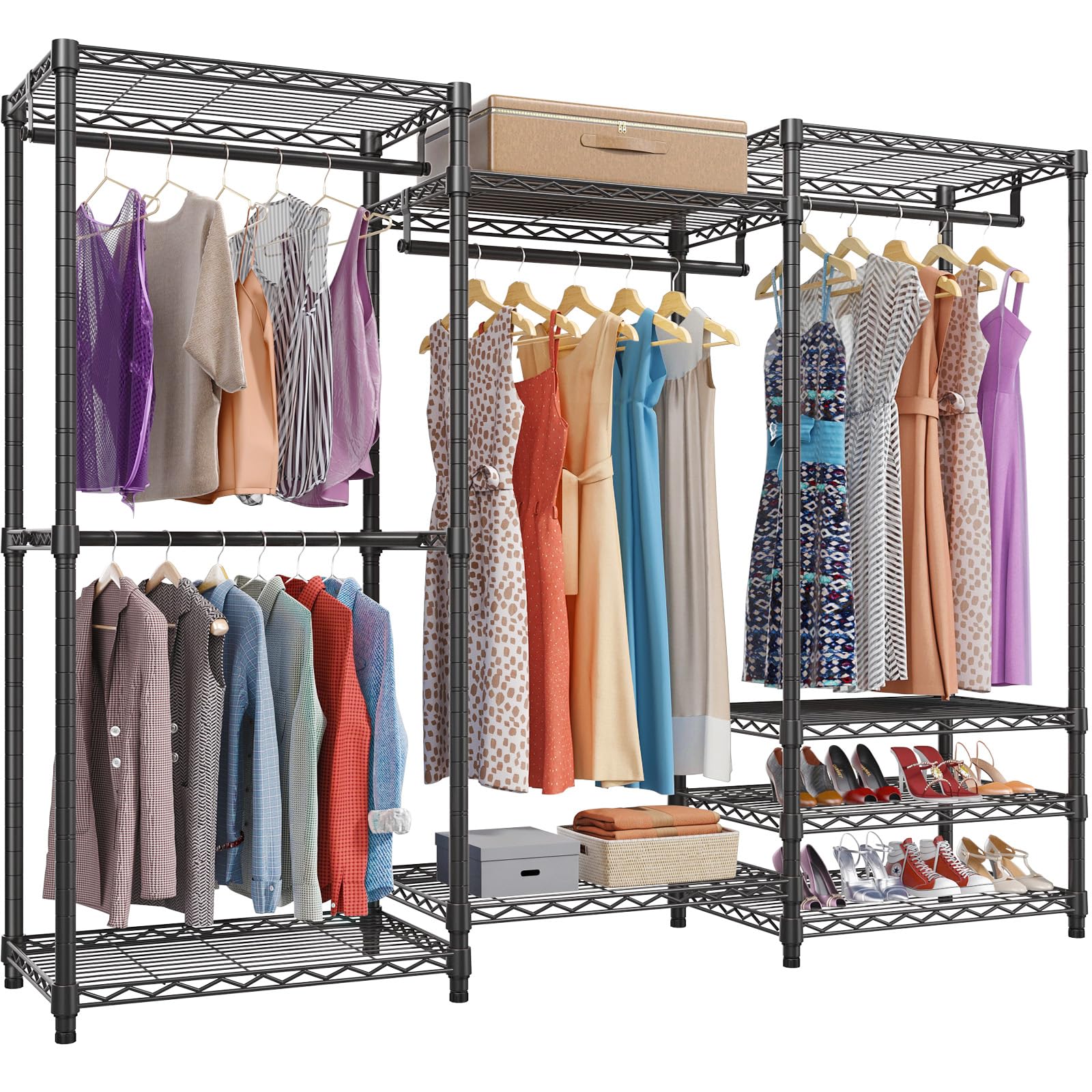 VIPEK V5 Heavy Duty Clothes Rack - Portable Wardrobe, 890 lbs