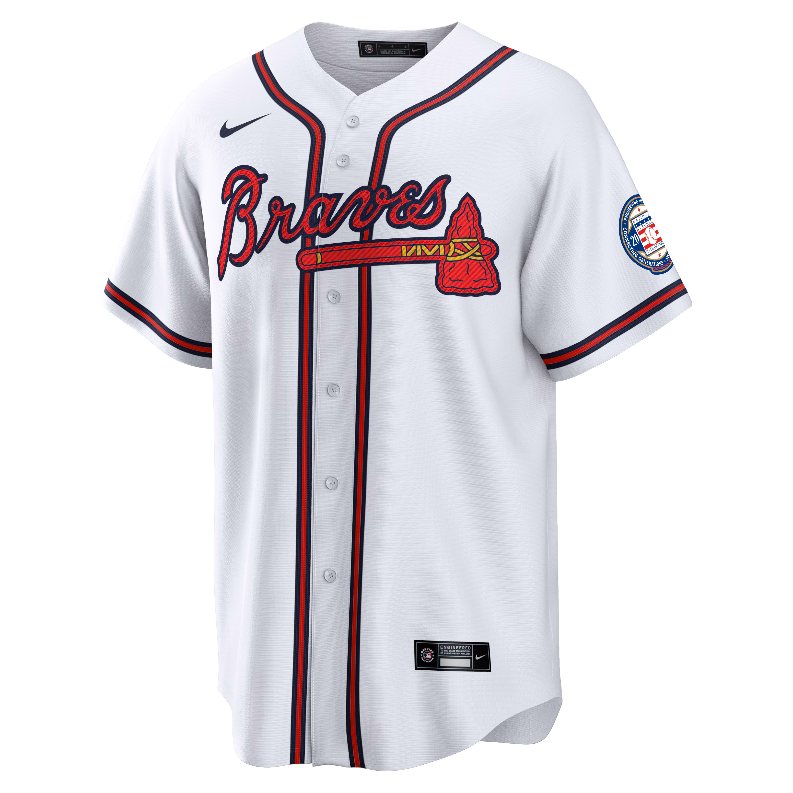 Andruw Jones Atlanta Braves Nike Home Replica 2026 Hall of Fame Patch Jersey - White