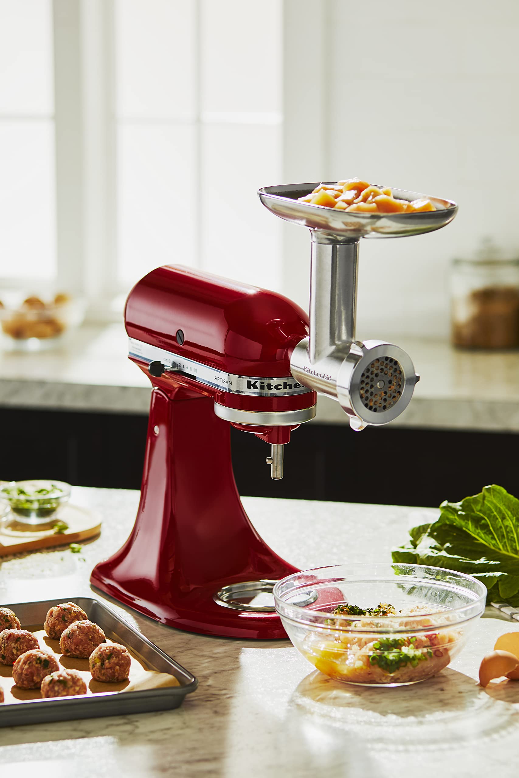KITCHENAID Stand Mixer Attachment - Metal Food Grinder KSMMGA