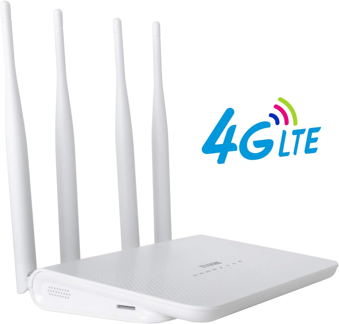 N300 WiFi Unlocked 4G LTE Modem Router with SIM Card Slot, 300Mbps WiFi, LTE Cat4, EC25-AF Qualcomm Chipset, 5dBi High Gain Antennas, Plug and Play, LT15F