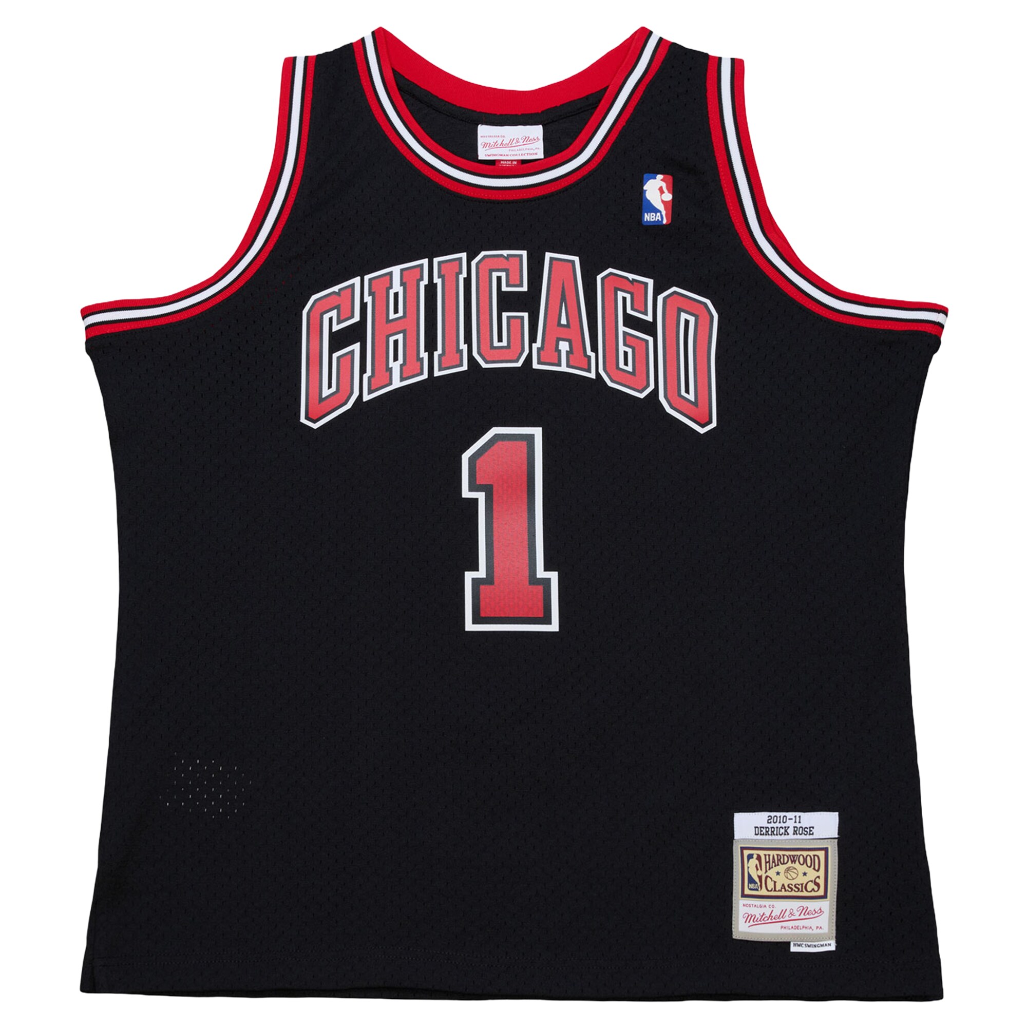 Derrick Rose Chicago Bulls Mitchell & Ness Big & Tall 2010/11 Swingman Jersey - Black