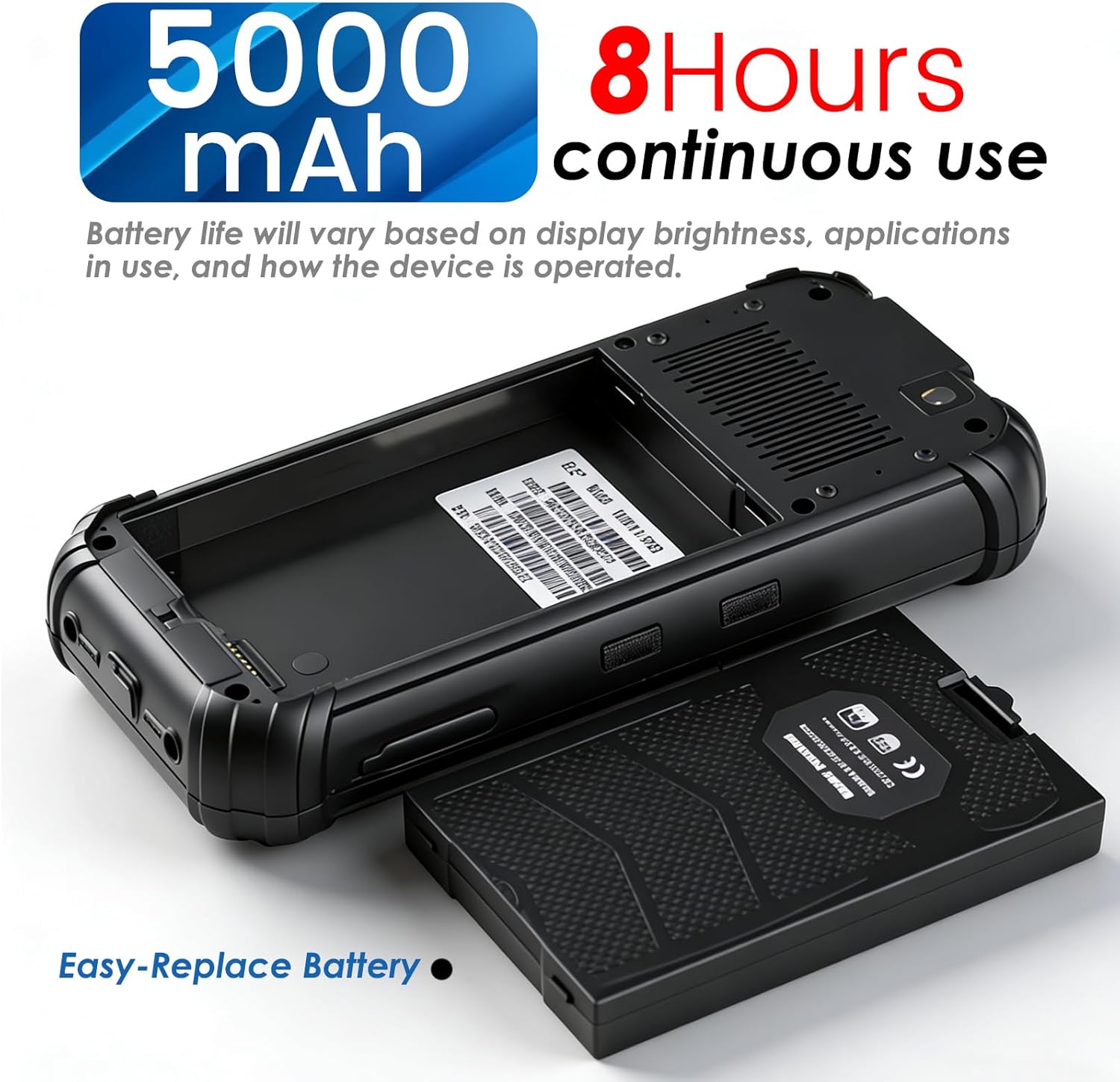 Kayoote SH66 6.5 inch Rugged Handheld Terminal with NLS-N1 Barcode Scanner & Charging Dock, Win 11 Pro, Twin Lake N150, 8GB+256GB, Data Terminal PDA, 1D/2D/QR Scan Engine, 4G LTE, WiFi 6, BT 5.2