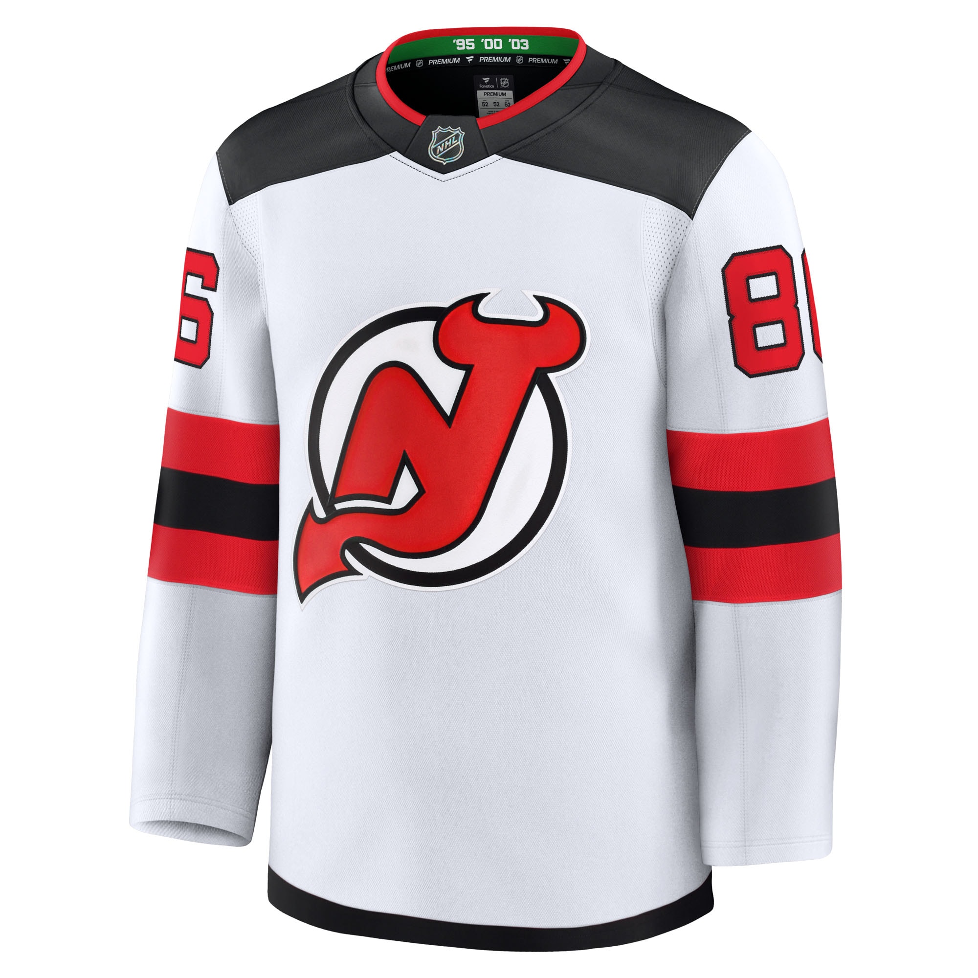 Jack Hughes New Jersey Devils Fanatics Away Premium Jersey - White