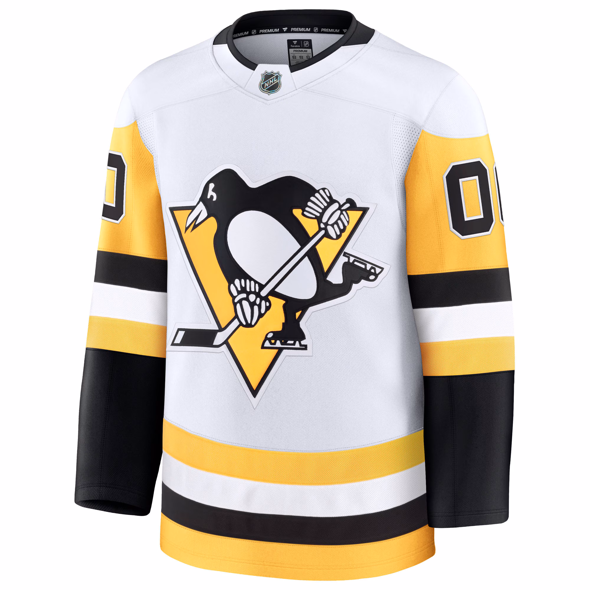 Pittsburgh Penguins Fanatics Away Premium Custom Jersey - White