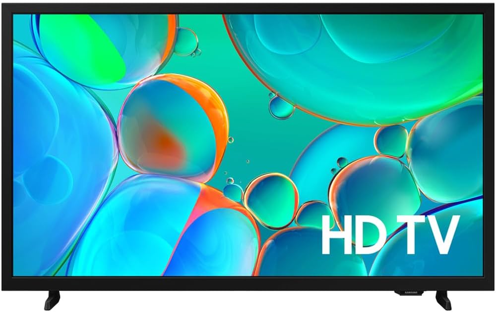 Samsung 32 inch HD H5000F 720P Smart TV (2025) Bundle with Premiere Movies Streaming + 19-45 Inch TV Wall Mount + 6-Outlet Surge Adapter + 2X HDMI Cable & Complete Home Theater Beginner's Guidebook