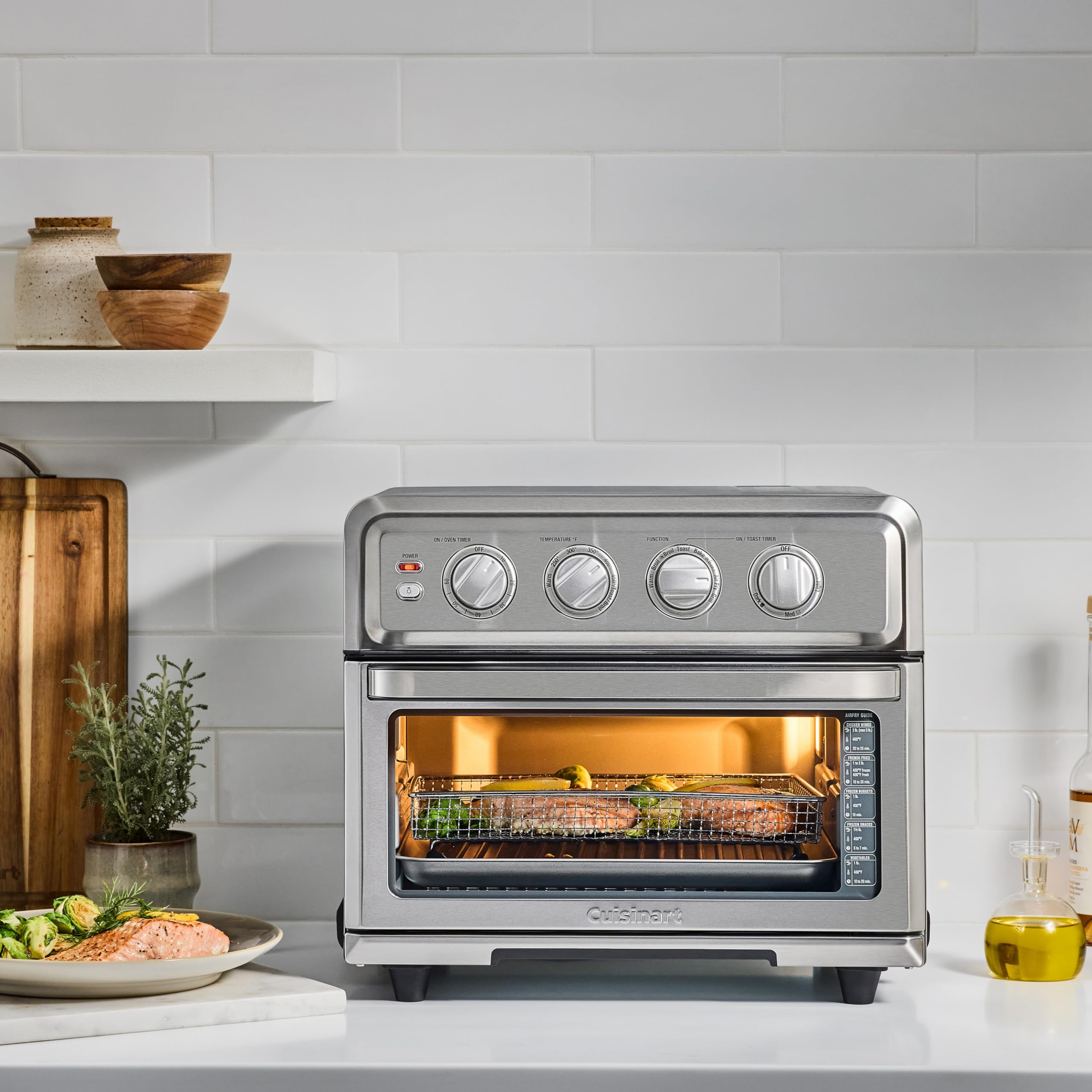 CUISINART Air Fryer Toaster Oven 8-in-1, 1800W, Stainless Steel