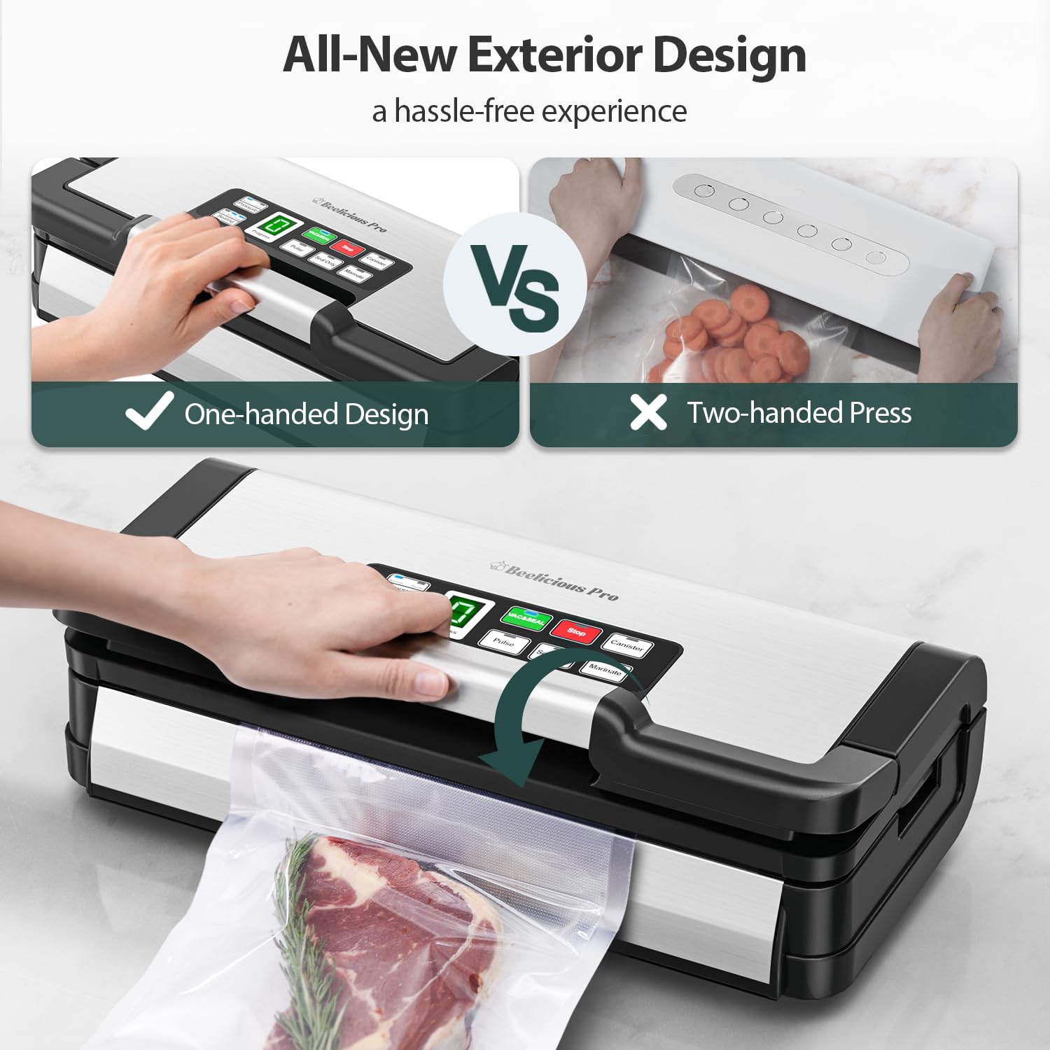 BEELICIOUS PRO 95kPa Vacuum Sealer Machine with AquaLock Technology