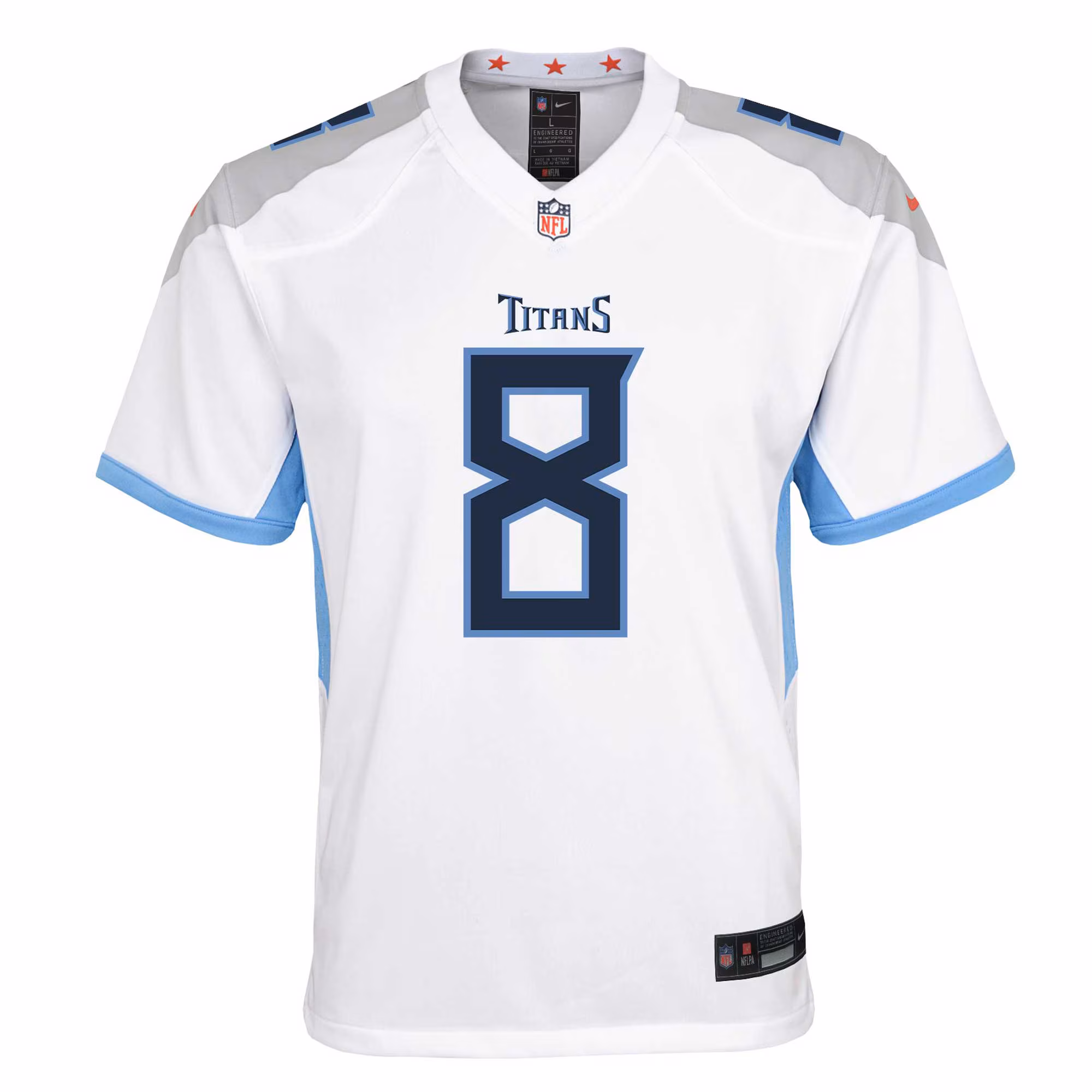 Will Levis Tennessee Titans Nike Youth Game Jersey - White