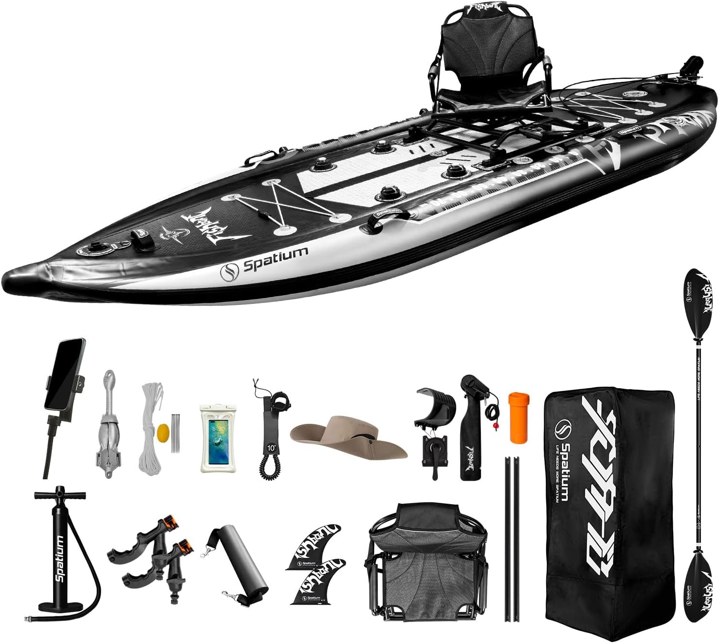 Spatium Triple Chamber Fishing Board SUP Inflatable Stand Up Paddle Board 11'*48
