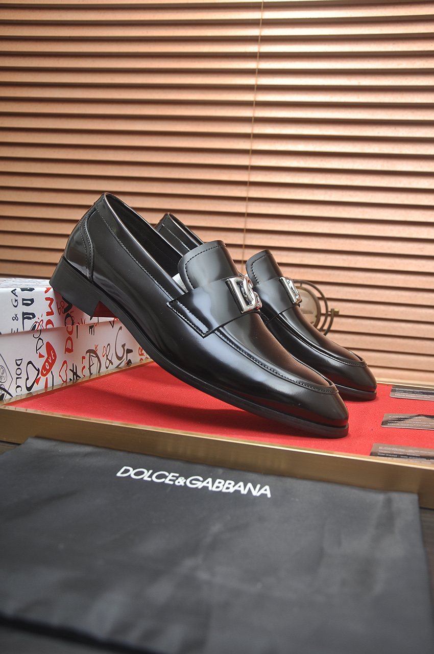 D&G men's leather shoes-26