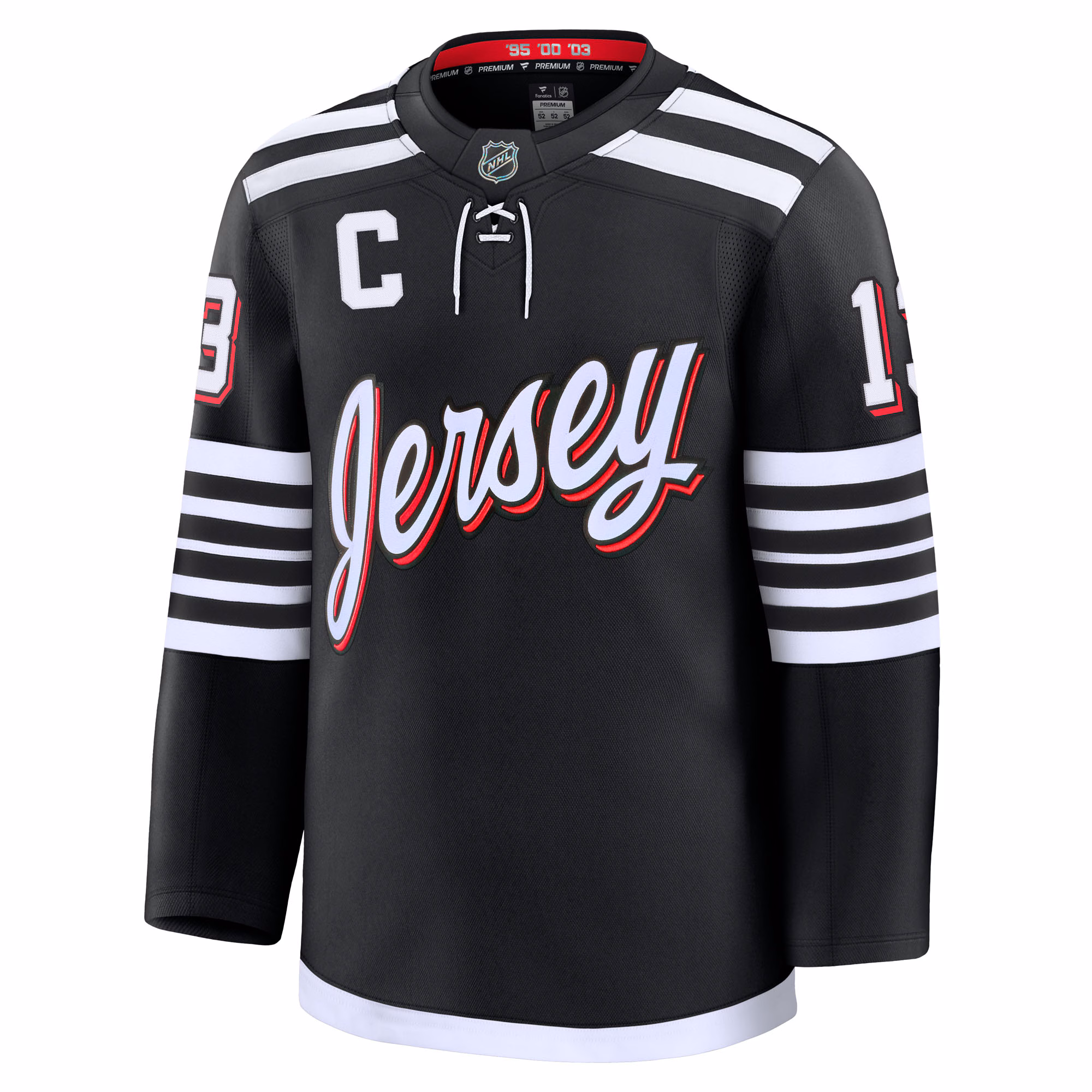 Nico Hischier New Jersey Devils Fanatics Alternate Premium Jersey - Black