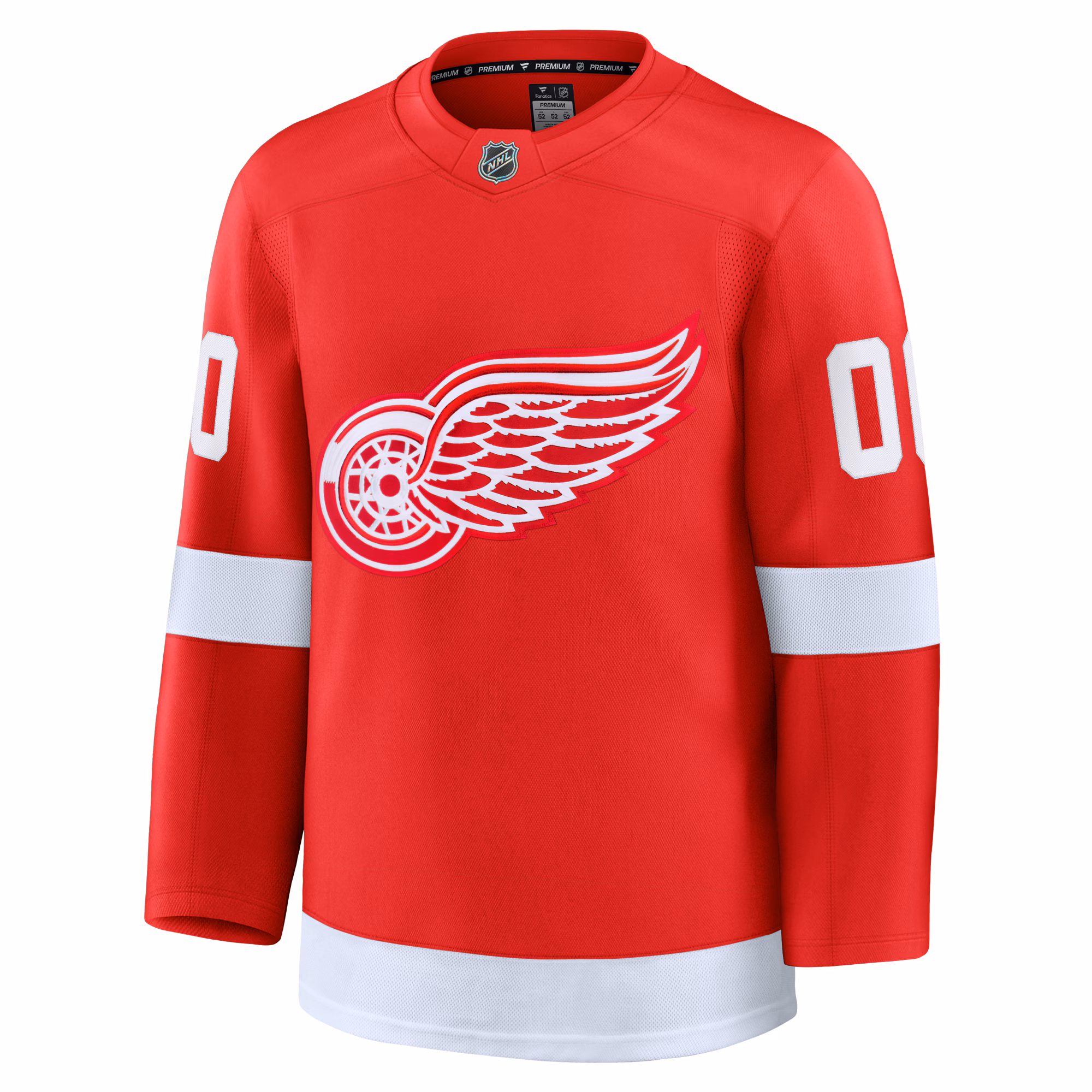 Detroit Red Wings Fanatics Home Premium Custom Jersey - Red