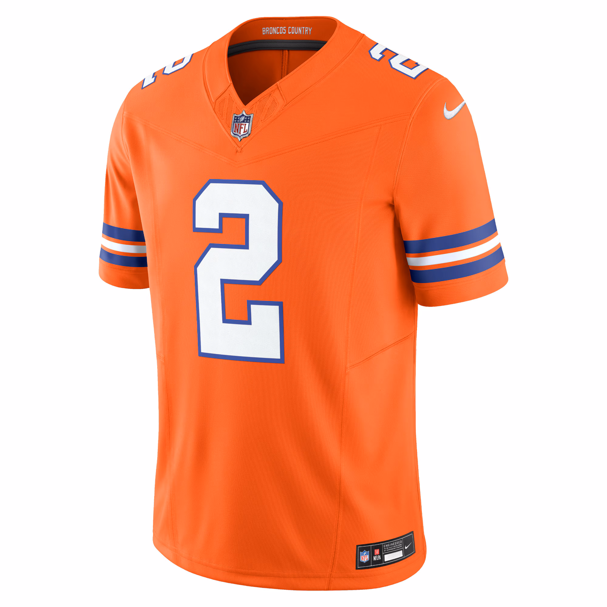 Patrick Surtain II Denver Broncos Nike Alternate Mile High Collection 1977 Throwback Vapor F.U.S.E. Limited Jersey - Orange