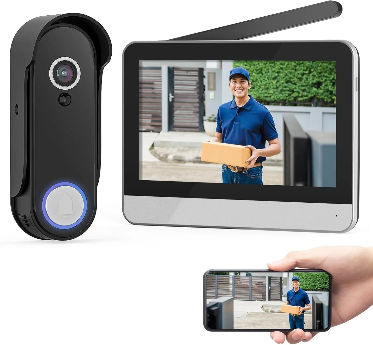 Wireless Smart Video Doorbell System, 7