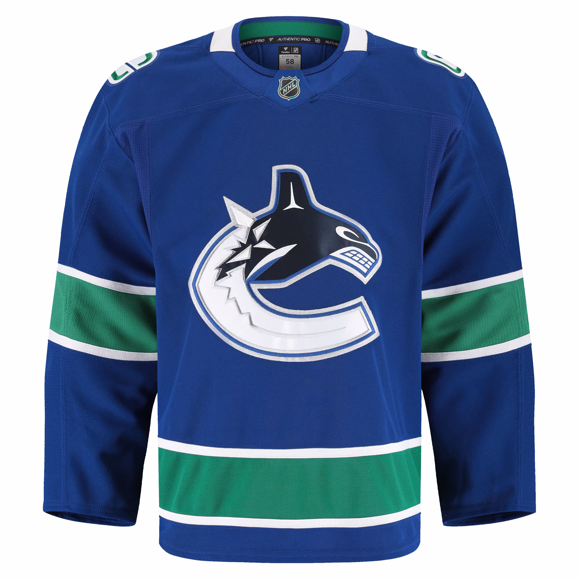 Vancouver Canucks Fanatics Home Authentic Pro Jersey - Blue